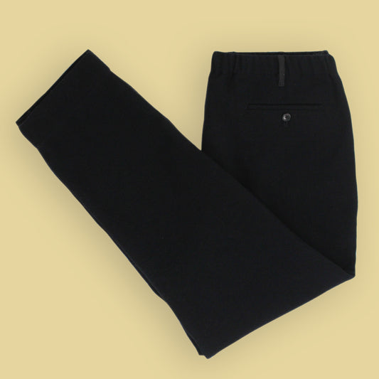 Camoshita Wool Linen Blend Flannel Pleated Drawstring Easy Pants
