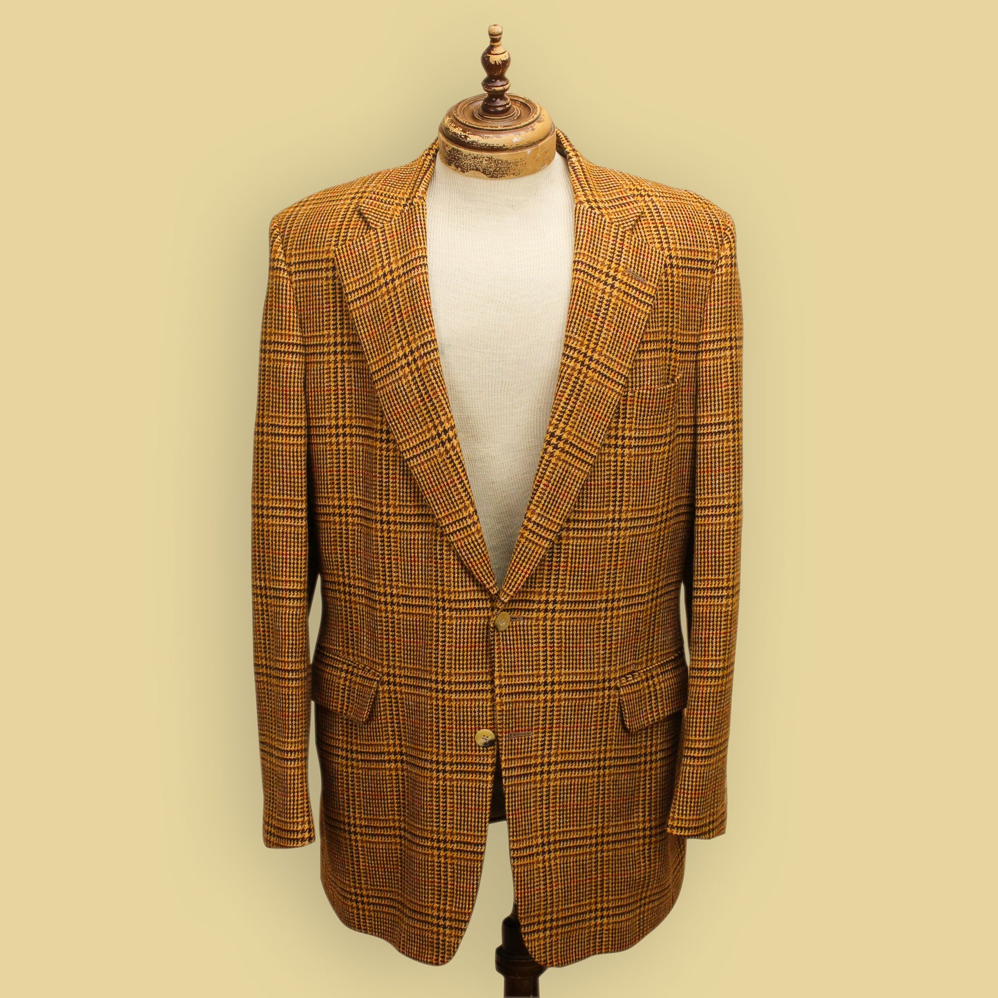 Paul Stuart Glen Plaid Wool Tweed Sport Coat