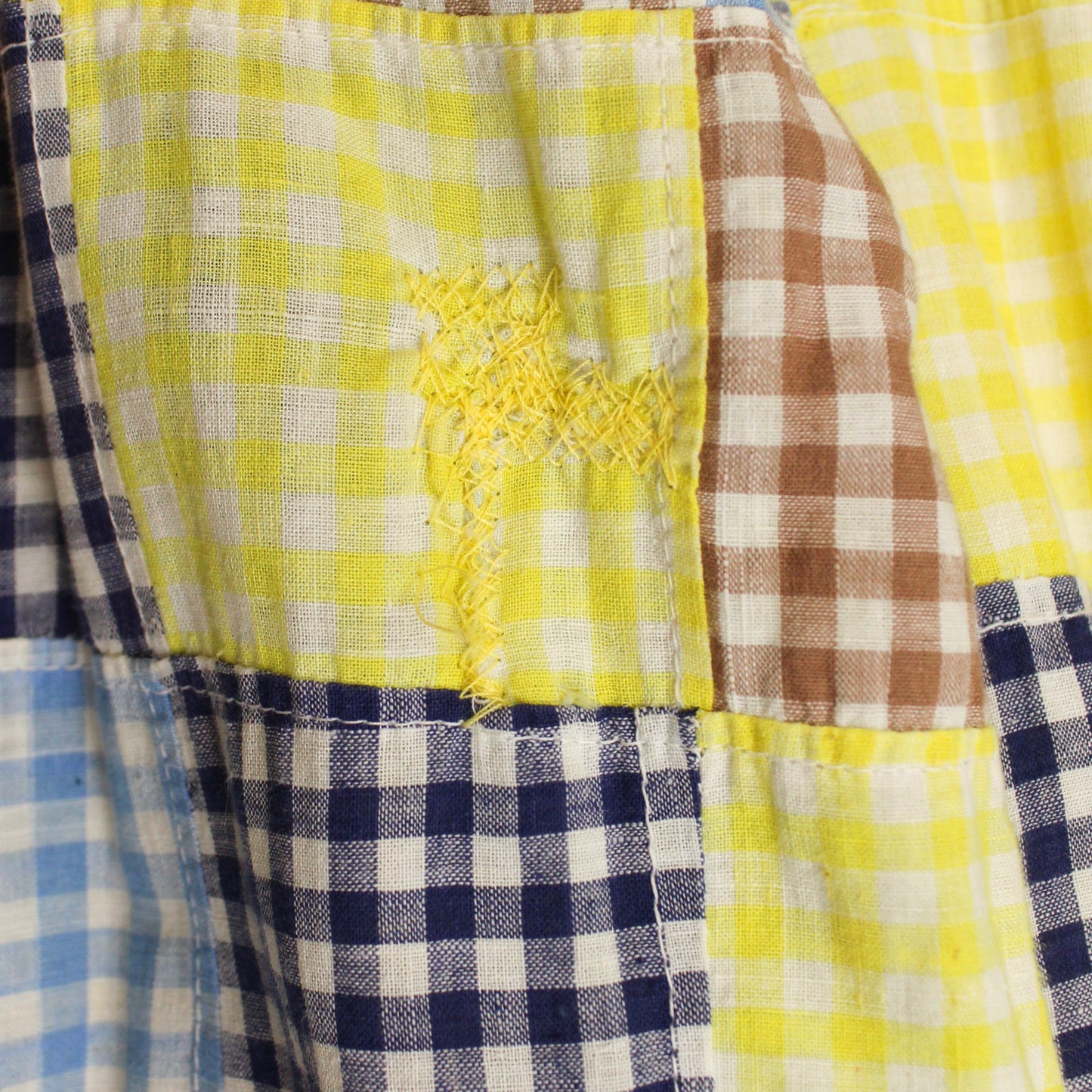Vintage Patchwork Gingham Madras Sport Coat