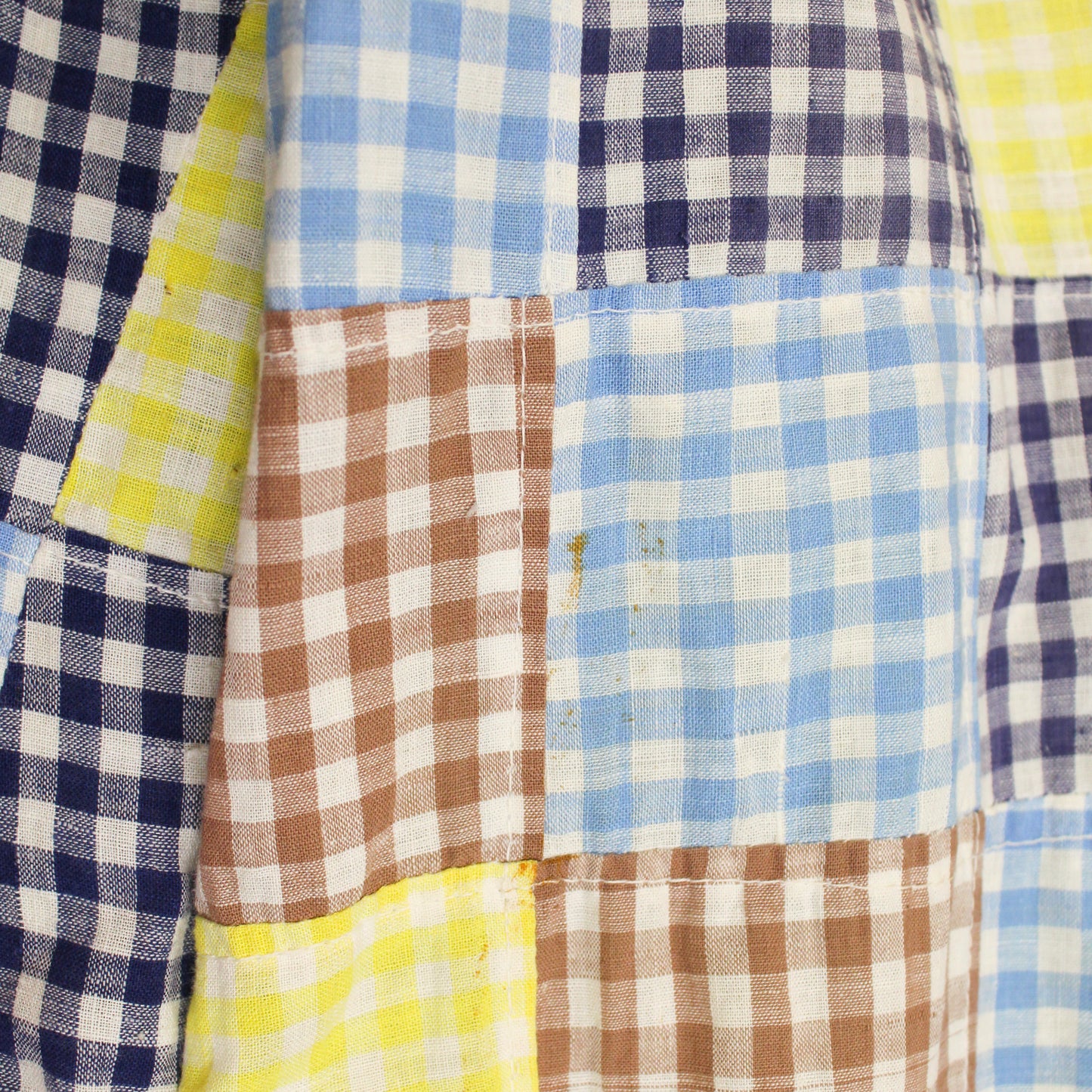 Vintage Patchwork Gingham Madras Sport Coat