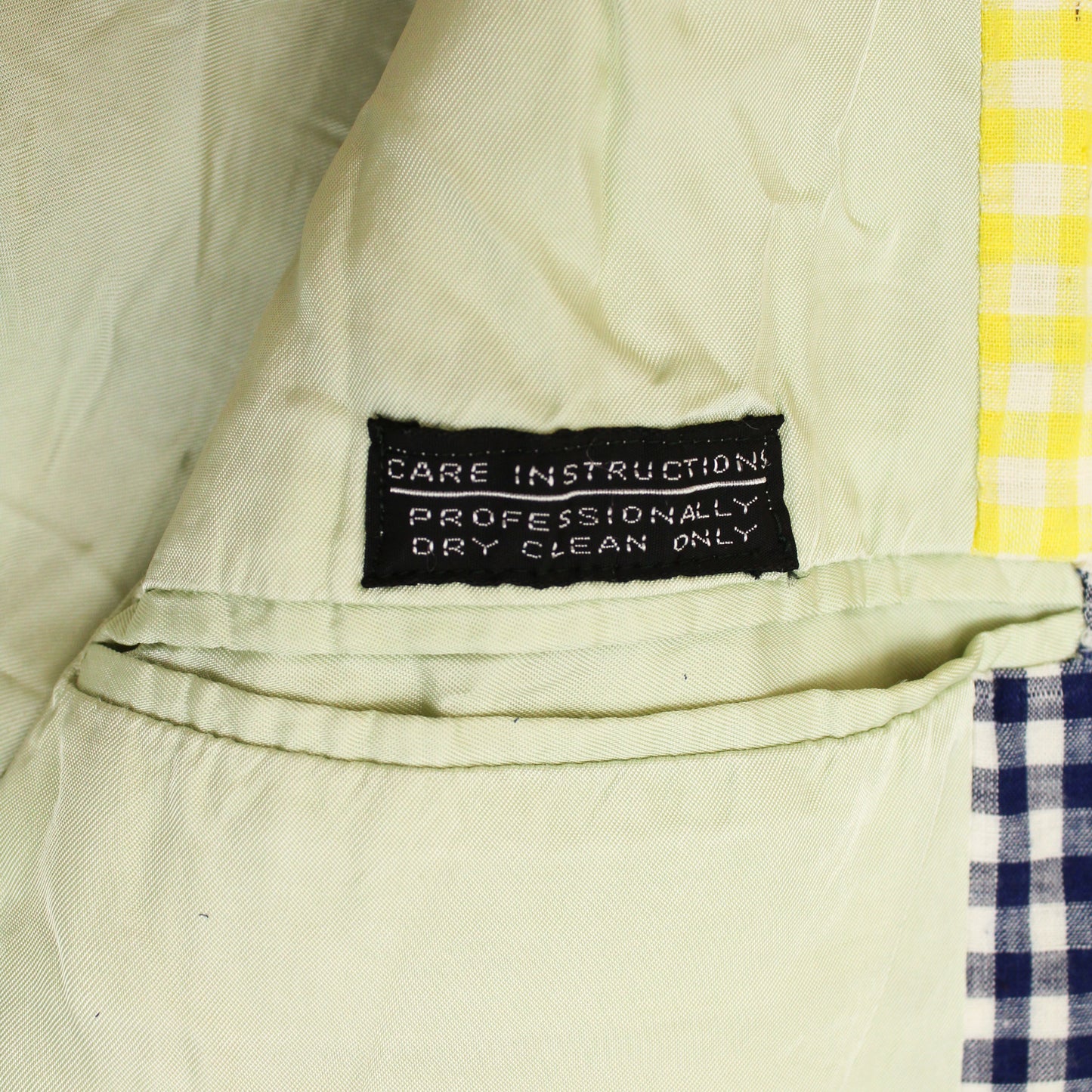Vintage Patchwork Gingham Madras Sport Coat