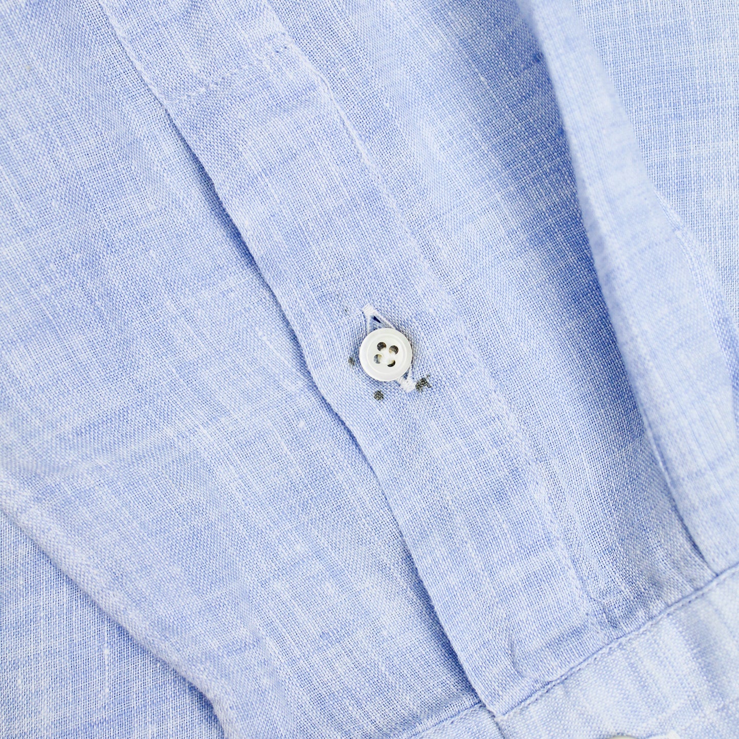 Finamore Napoli Linen Cutaway Collar Button-Up Shirt