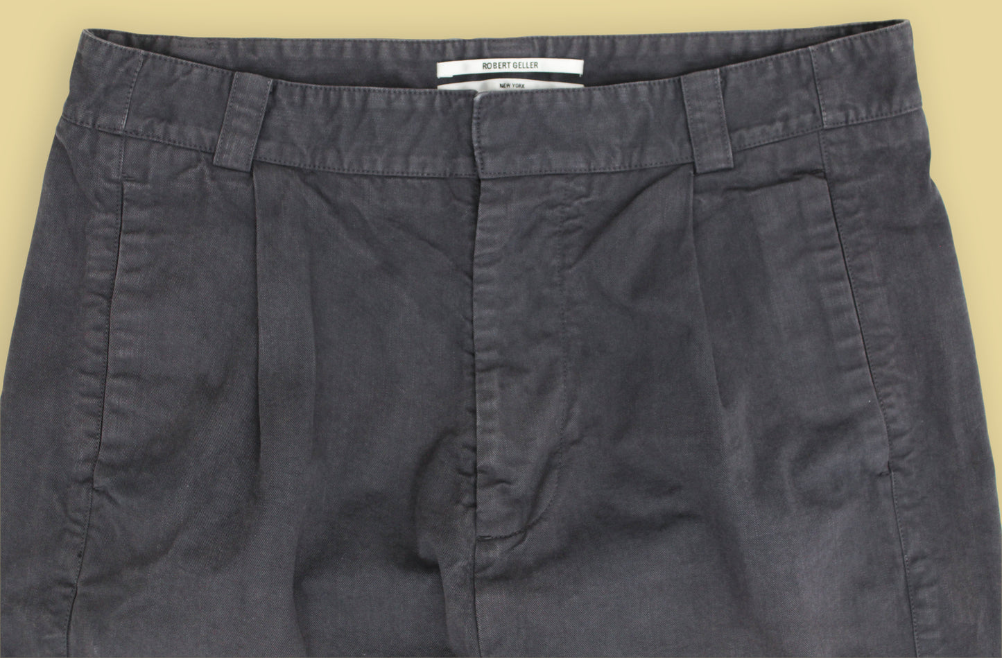 Robert Geller Cotton Single Pleat Trousers