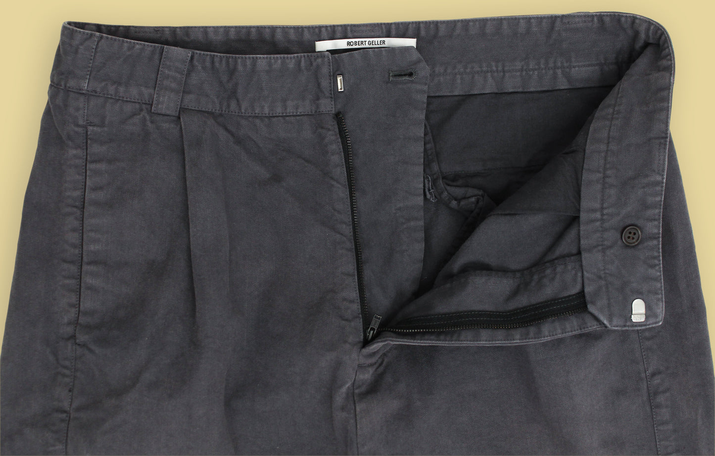 Robert Geller Cotton Single Pleat Trousers