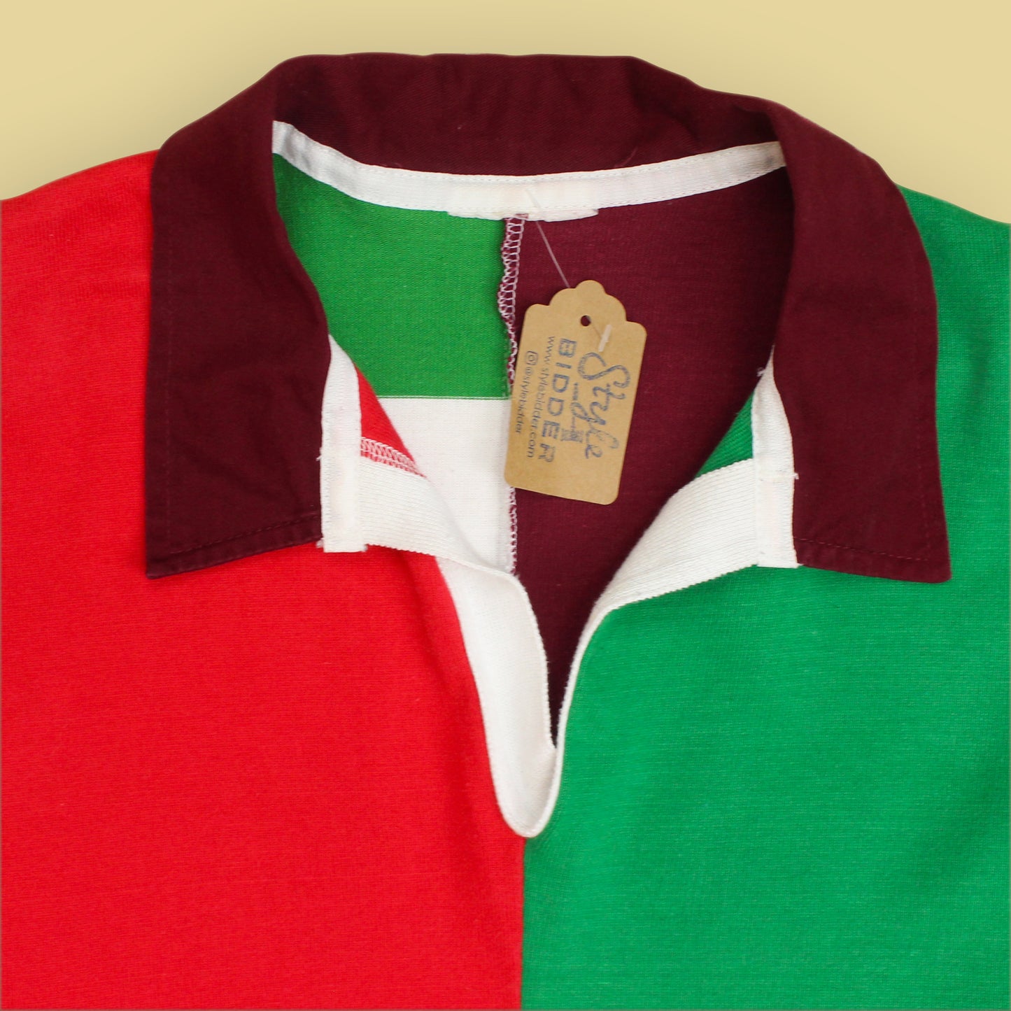 Vintage Patchwork Mismatched "Ugly" Rugby Shirt