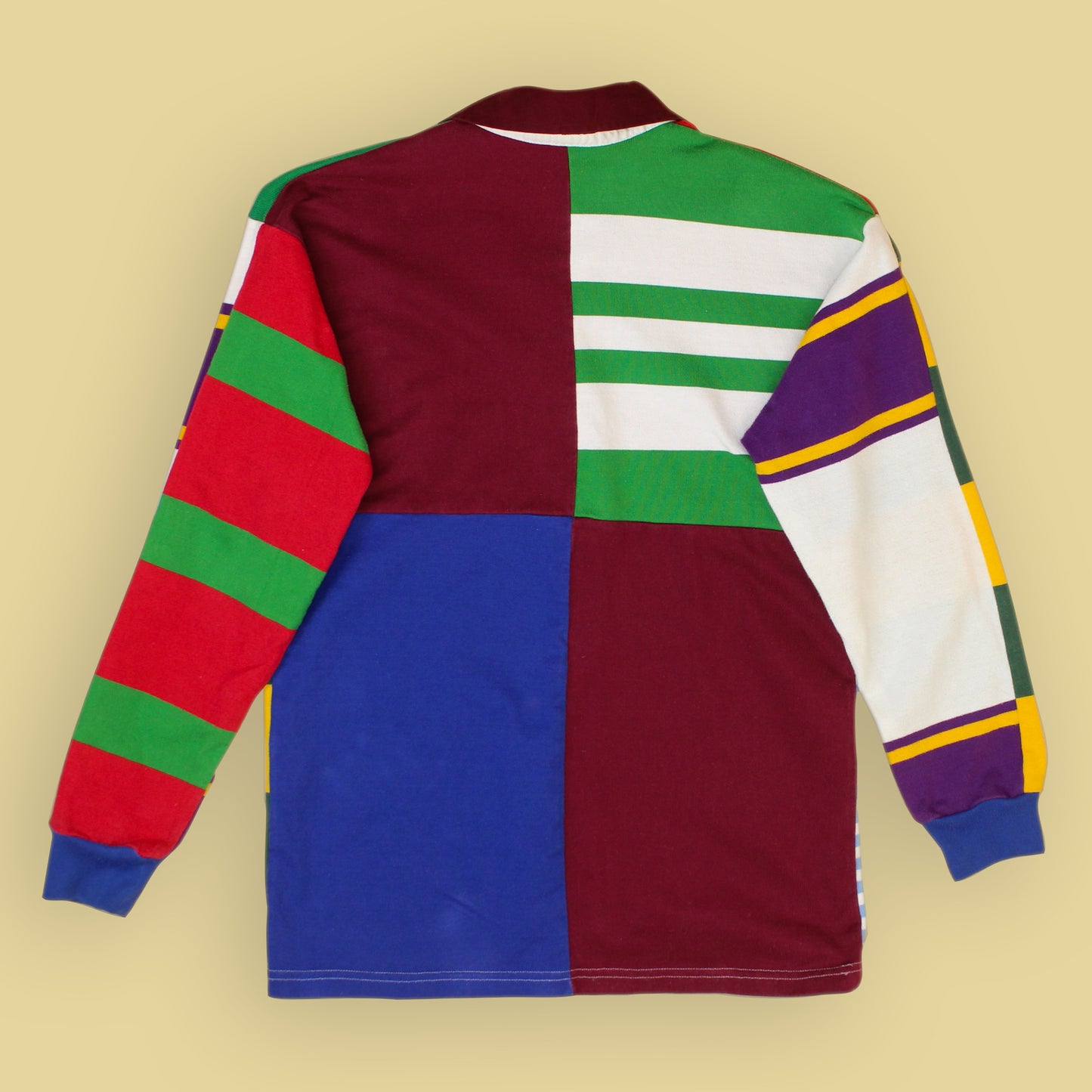 Vintage Patchwork Mismatched "Ugly" Rugby Shirt