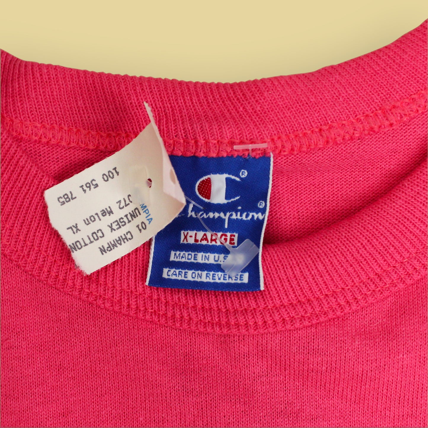Champion Logo Print Cotton T-Shirt