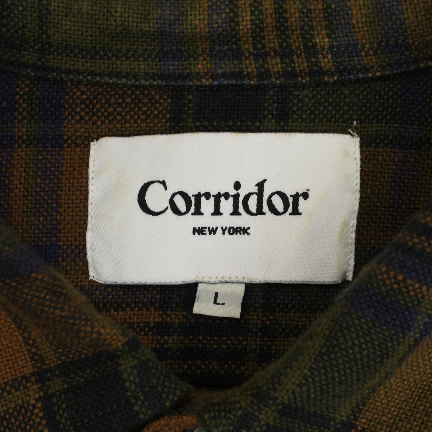 Corridor Plaid Slub Cotton Flannel Shirt