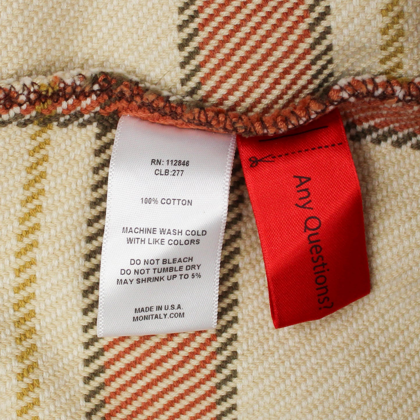 Monitaly Plaid Cotton Flannel Mock Neck Smock Pullover Shirt