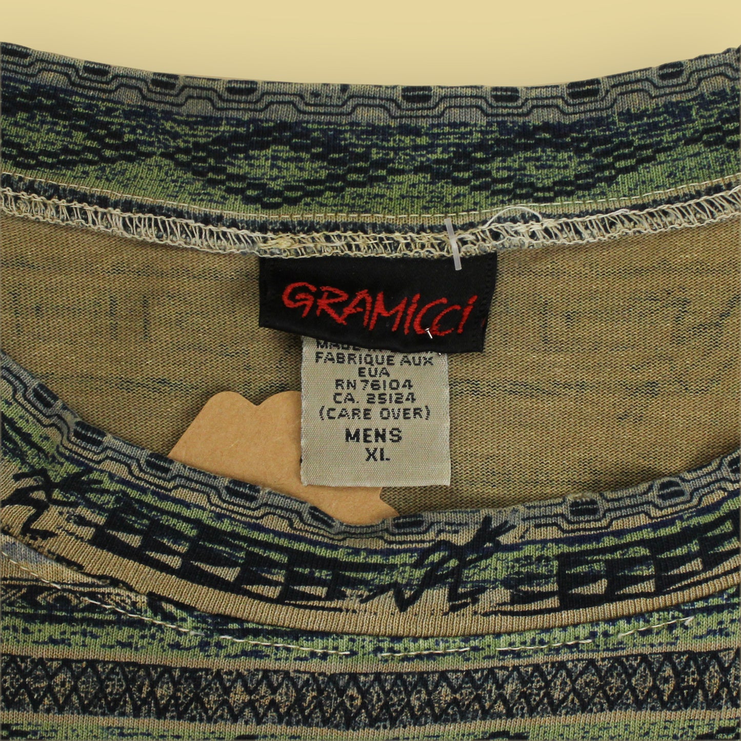 Gramicci Geometric All-Over Print Cotton T-Shirt