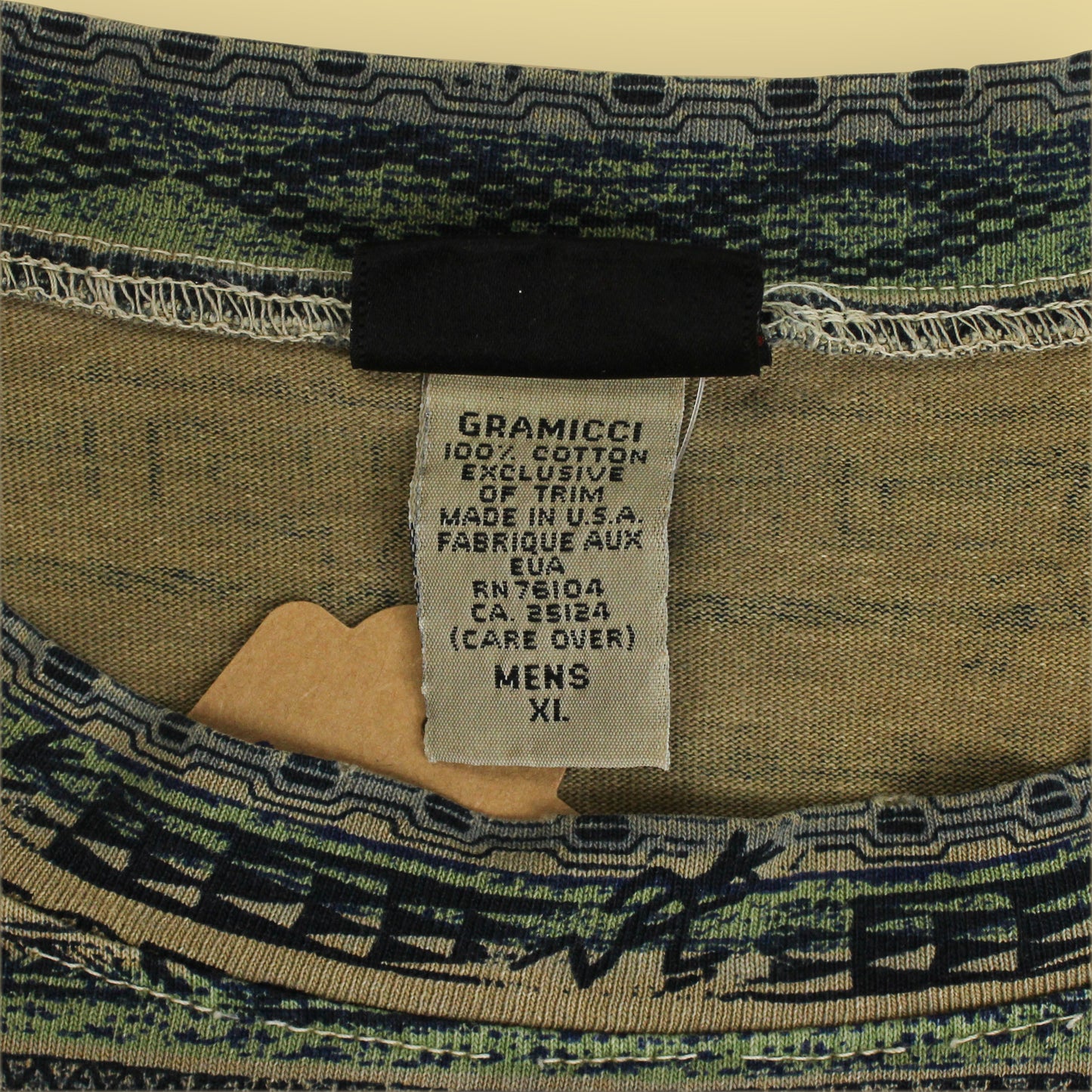 Gramicci Geometric All-Over Print Cotton T-Shirt