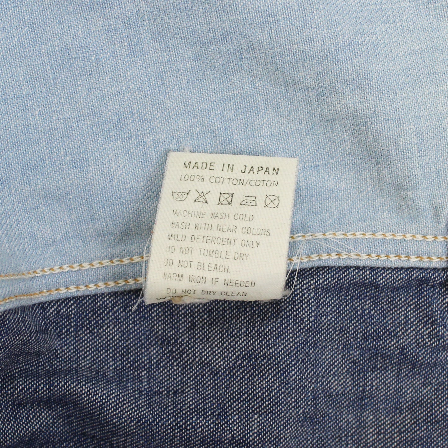 OrSlow Mismatched Denim Short Sleeve Fun Shirt
