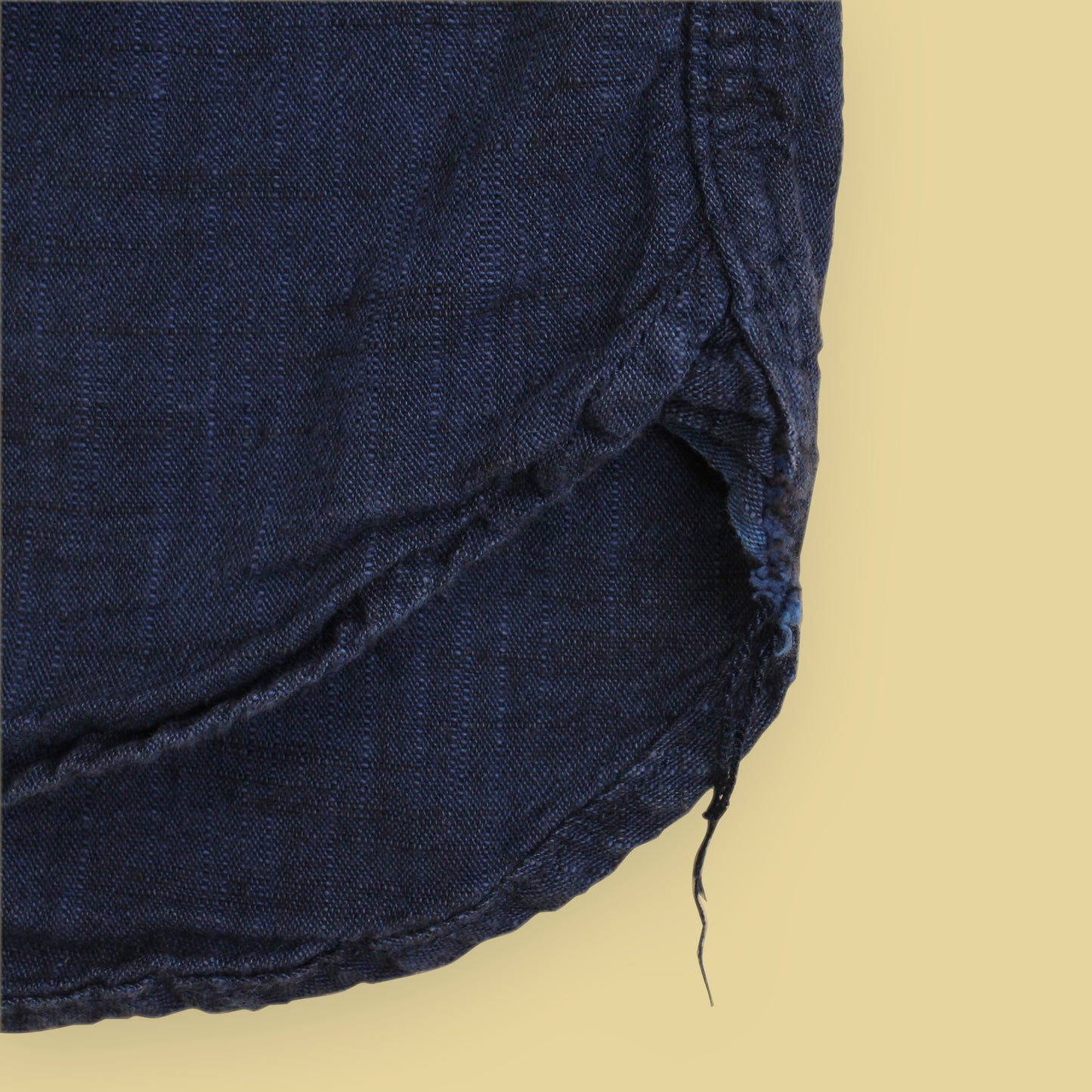 3Sixteen Indigo Dyed Textured Selvedge Cotton Work Shirt