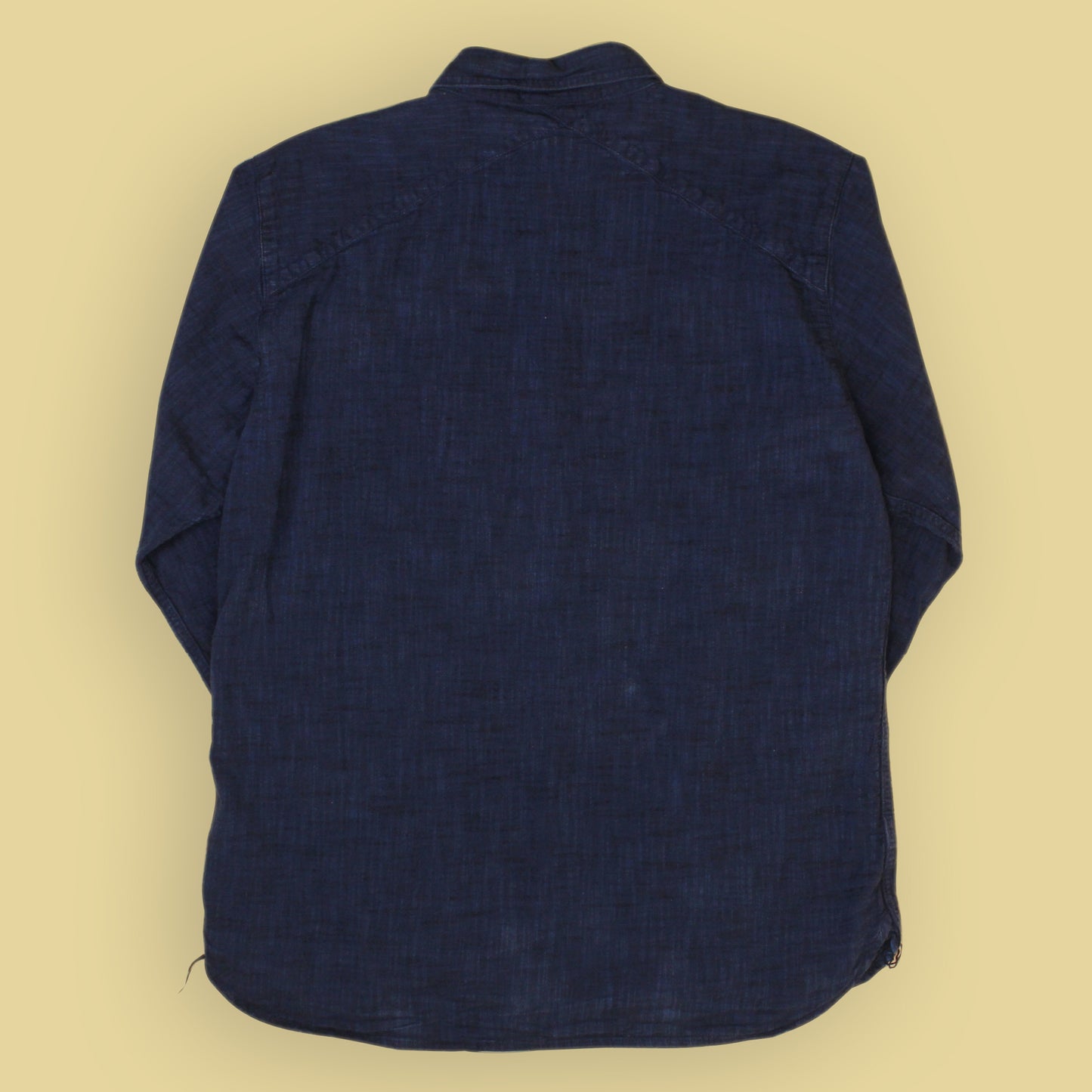 3Sixteen Indigo Dyed Textured Selvedge Cotton Work Shirt