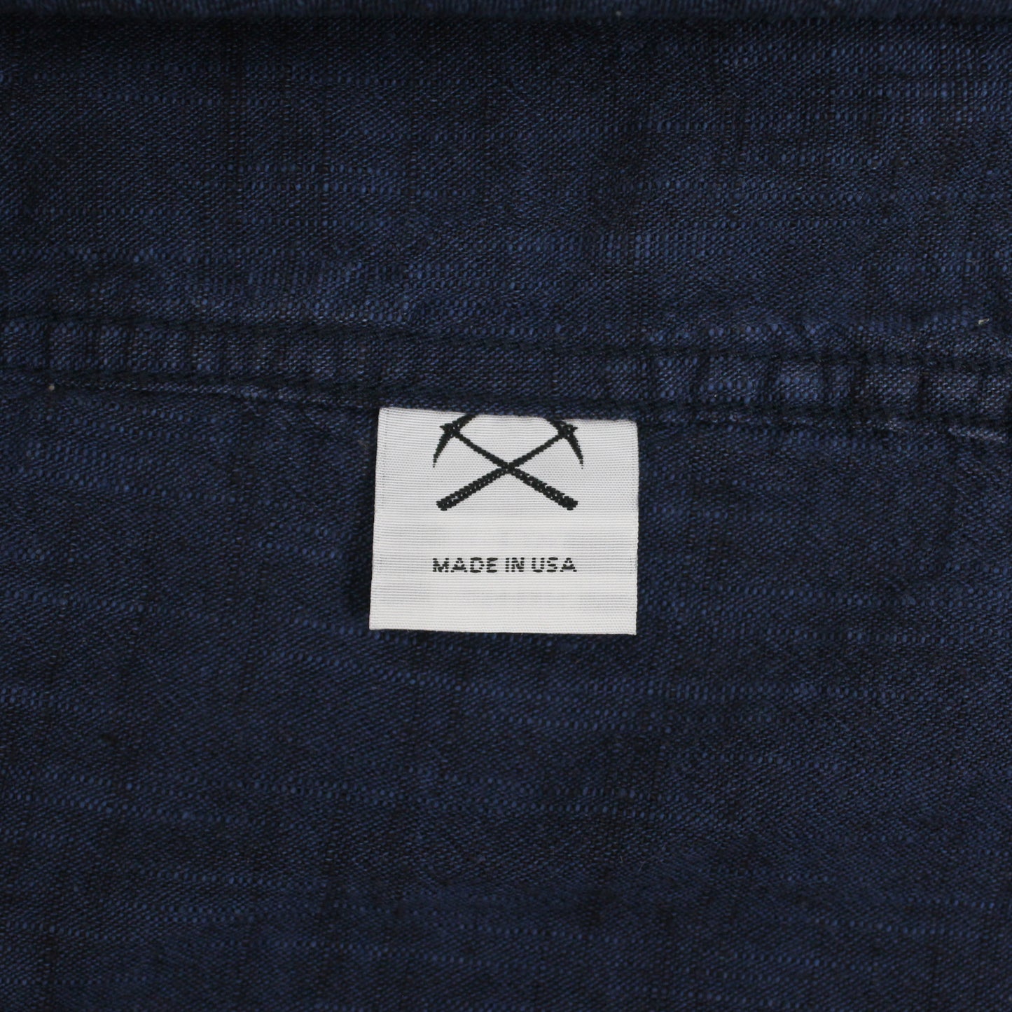 3Sixteen Indigo Dyed Textured Selvedge Cotton Work Shirt