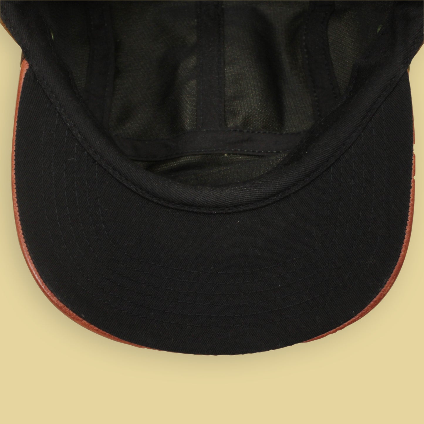 Supreme Camo Herringbone Twill Leather Brim Camp Cap