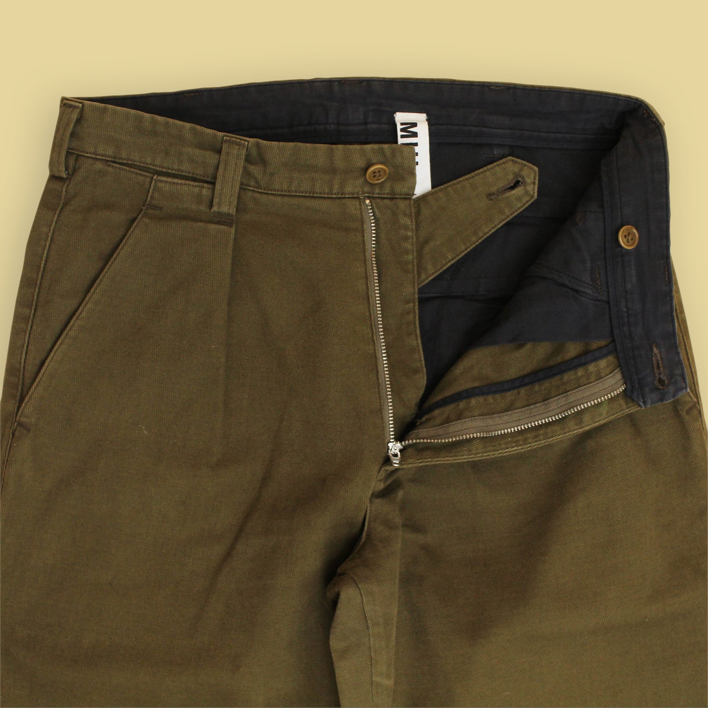 MHL Margaret Howell Heavy Cotton Single Pleat Chino Pants