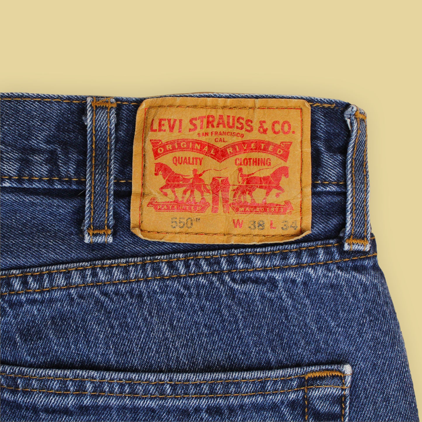 Levi's Stonewash Denim 550 Relaxed Fit Jeans