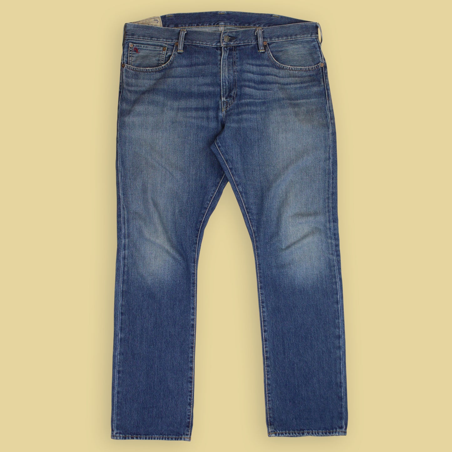 Polo Ralph Lauren Light Wash Denim Varick Slim Straight Jeans
