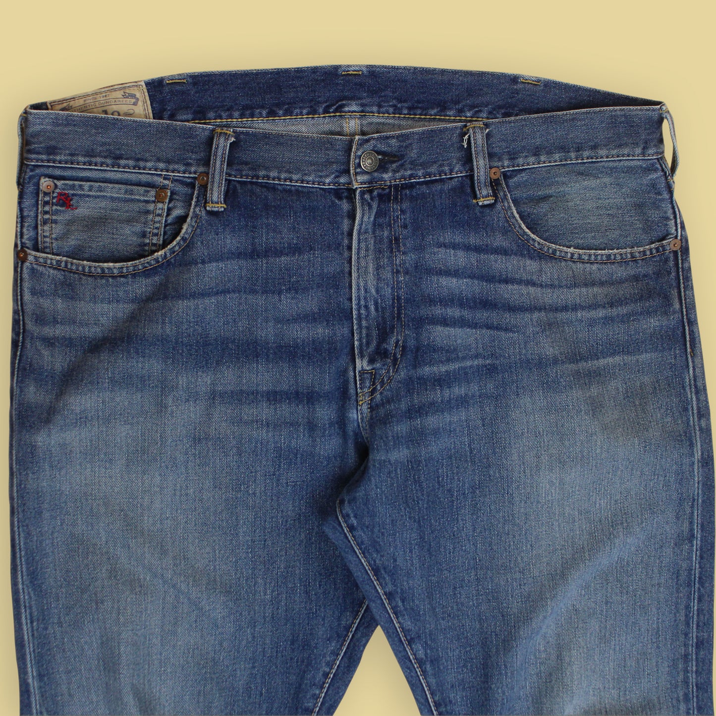 Polo Ralph Lauren Light Wash Denim Varick Slim Straight Jeans