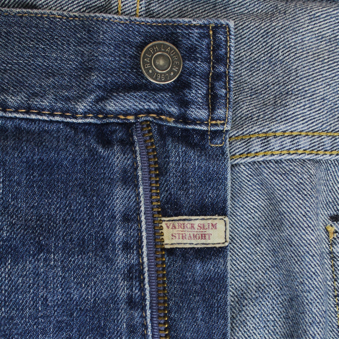 Polo Ralph Lauren Light Wash Denim Varick Slim Straight Jeans
