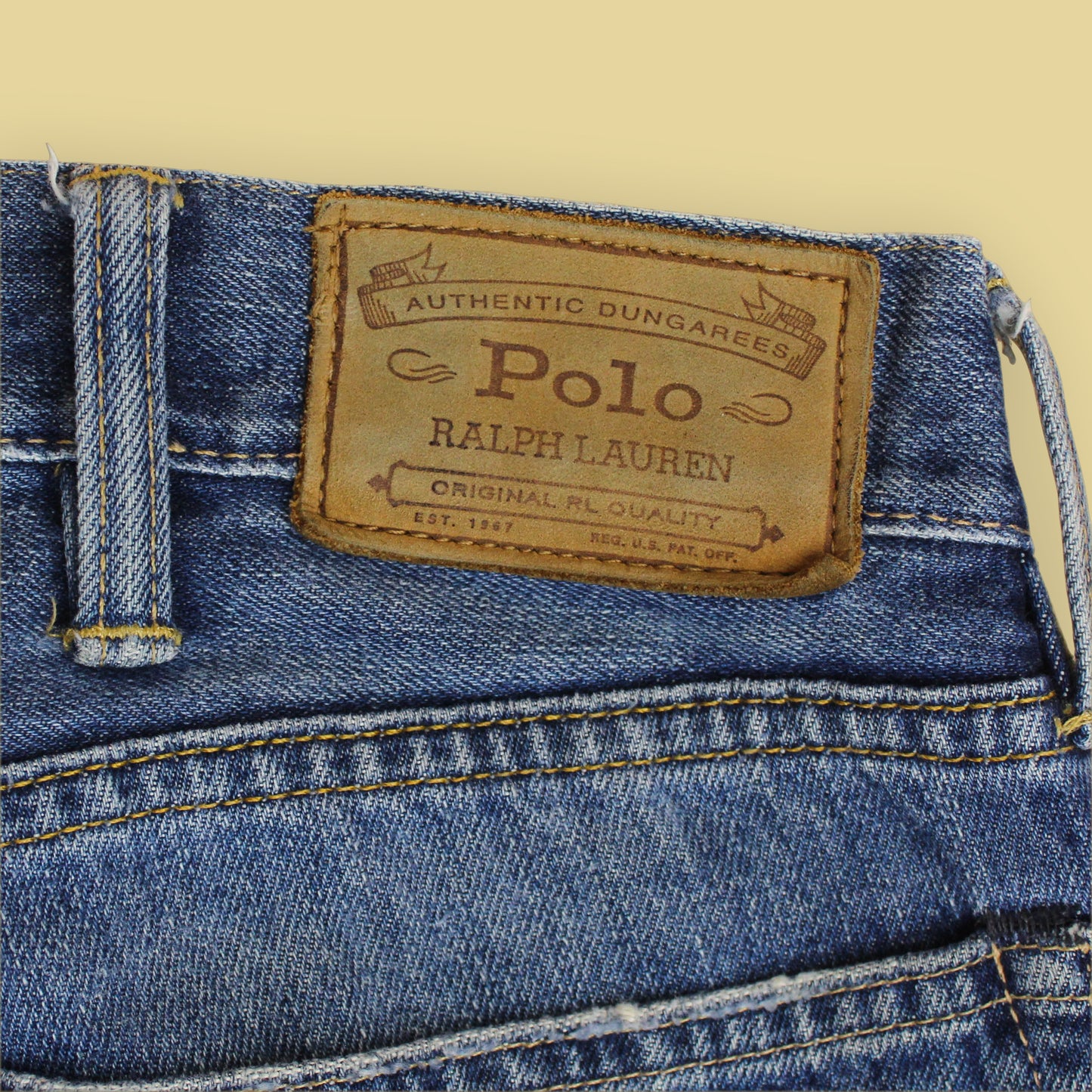 Polo Ralph Lauren Light Wash Denim Varick Slim Straight Jeans