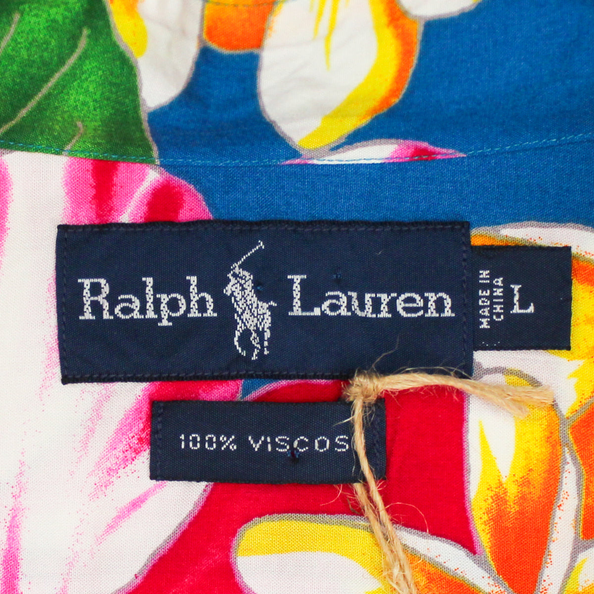 Vintage Polo Ralph Lauren Floral Print Viscose Short Sleeve Button-Down Shirt