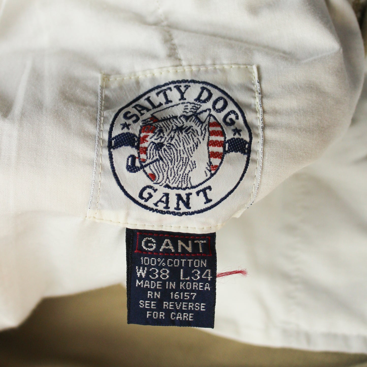 Gant Salty Dog Cotton Twill Side-Tab Pleated Chinos