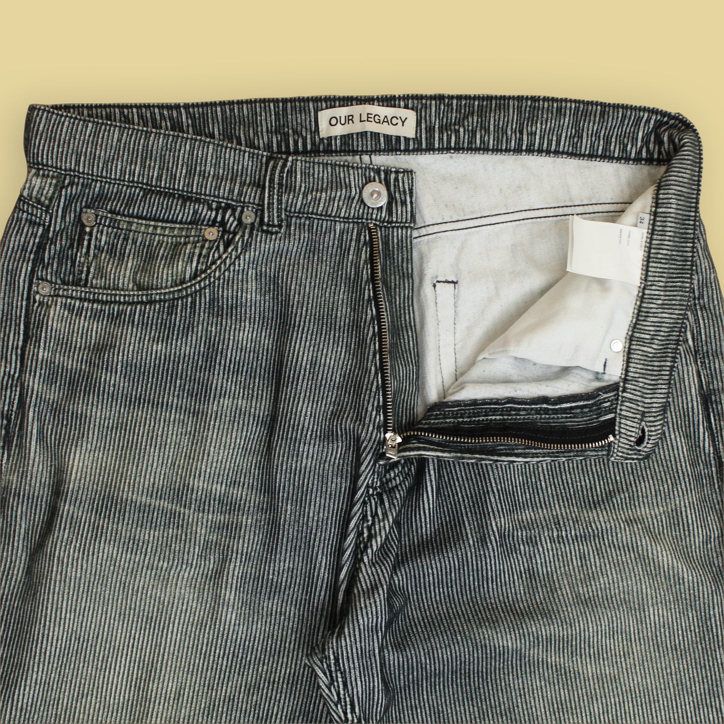 Our Legacy Digital Dark Aurora Cord Third Cut Pants