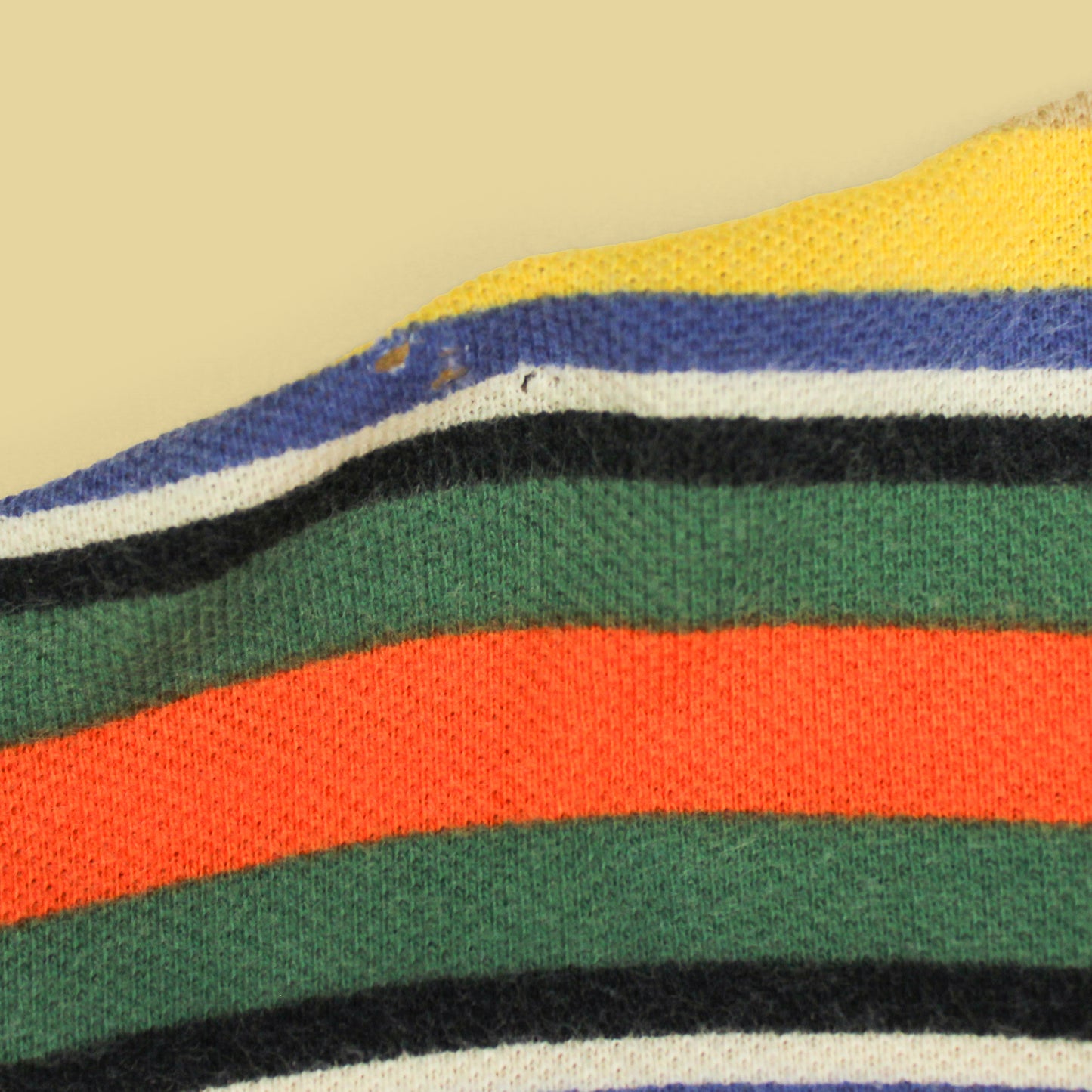 Vintage Polo Ralph Lauren Striped Pique Knit Cotton Short Sleeve Henley Shirt