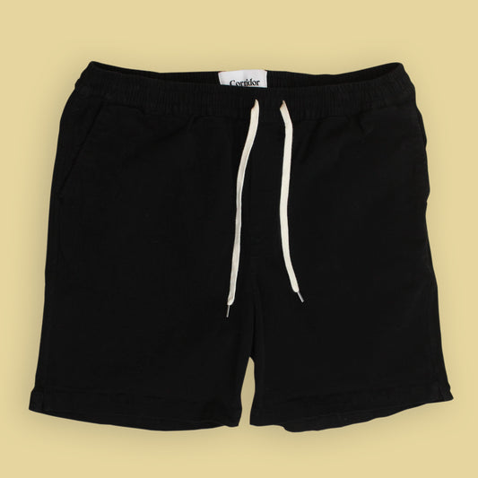 Corridor Cotton Blend Twill Elastic Waist Shorts