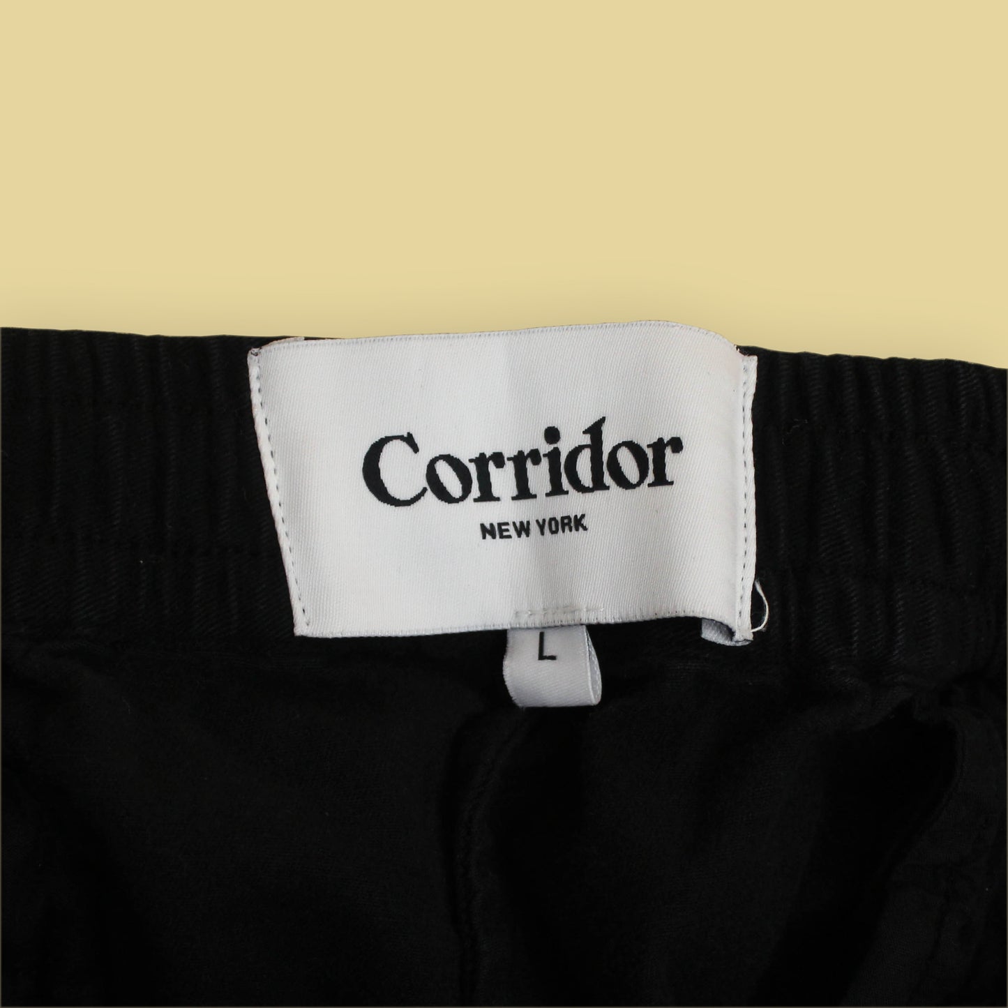 Corridor Cotton Blend Twill Elastic Waist Shorts