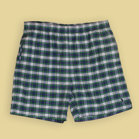 Polo Sport Tartan Cotton Nylon Swim Trunks
