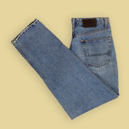 Double RL Stonewash Denim Loose Taper Jeans