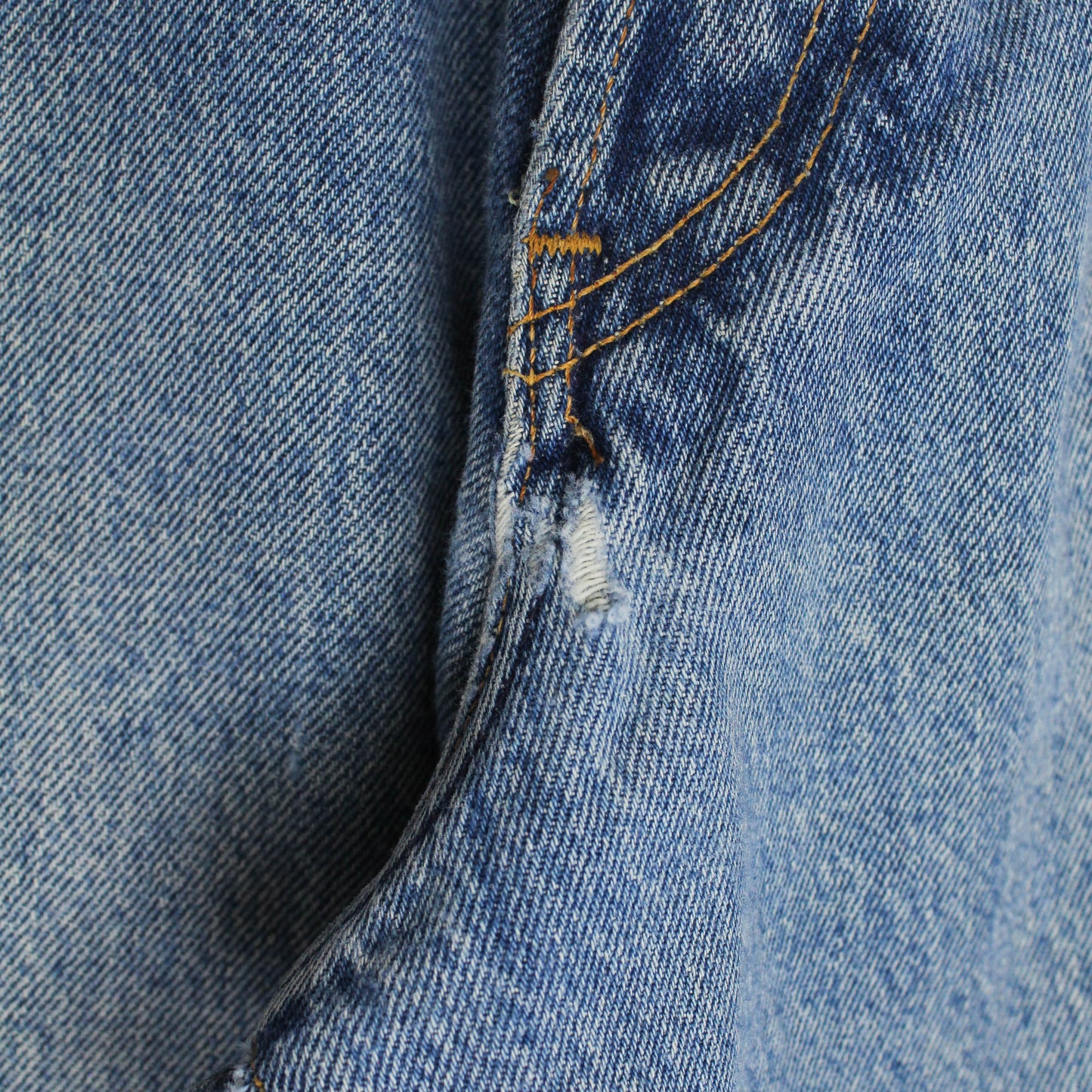 Double RL Stonewash Denim Loose Taper Jeans