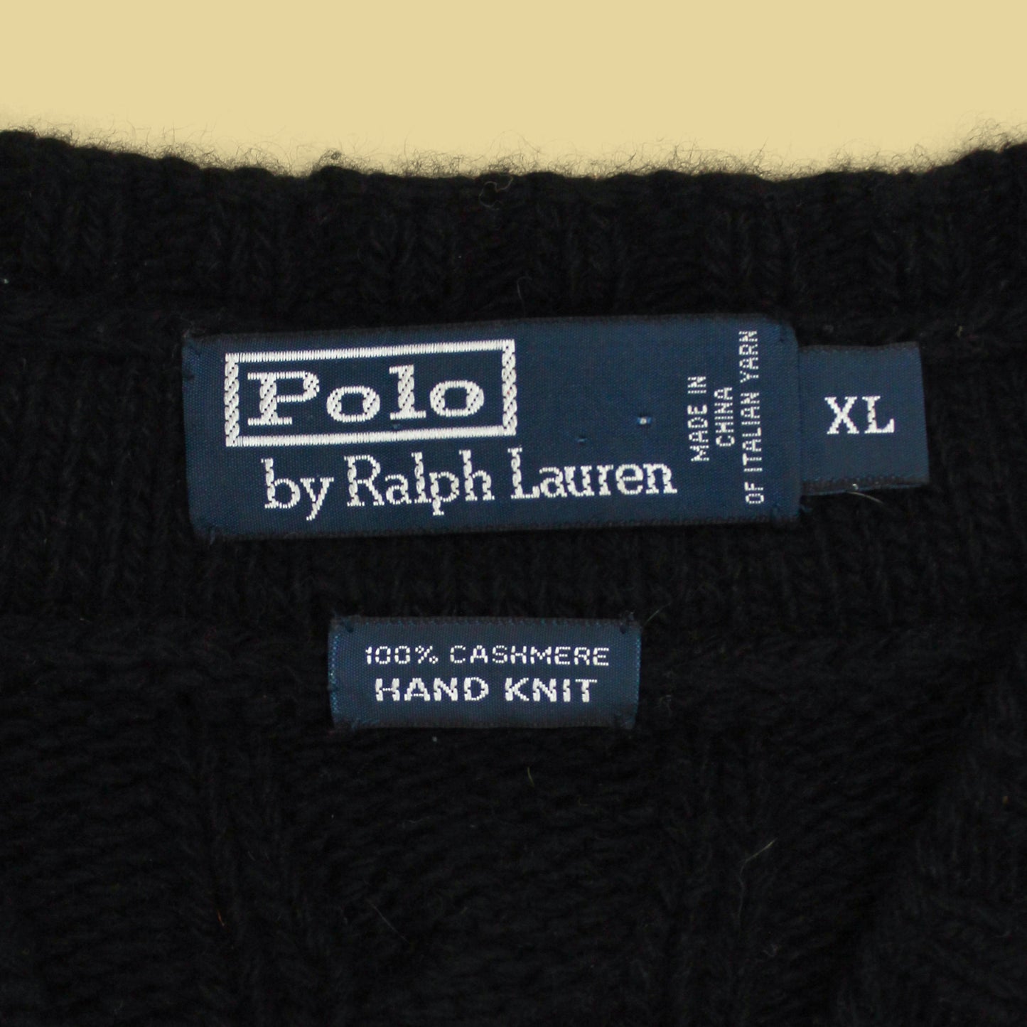 Polo Ralph Lauren Cable Knit Cashmere Tennis Sweater