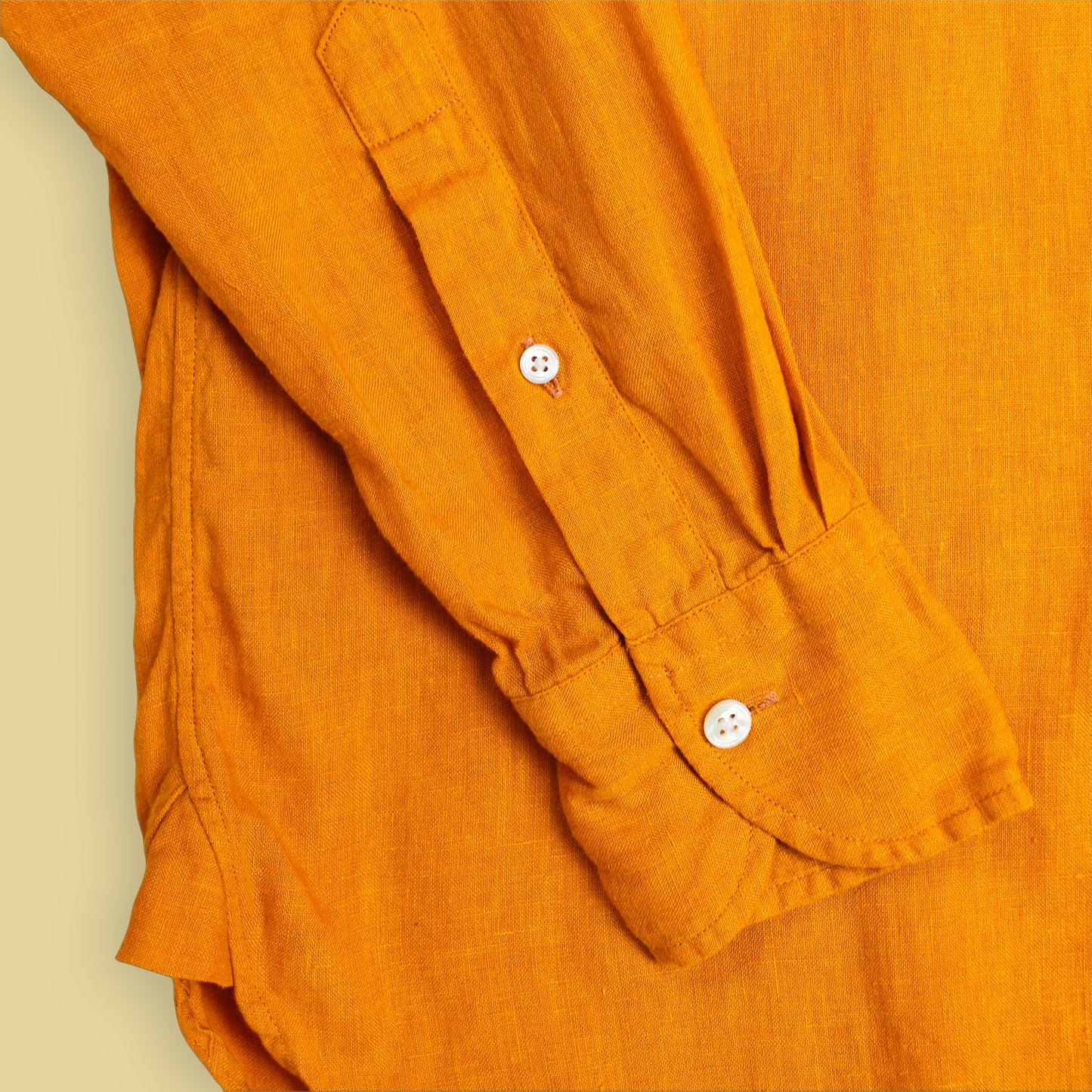 Drake's Linen Spread Collar Button-up Shirt