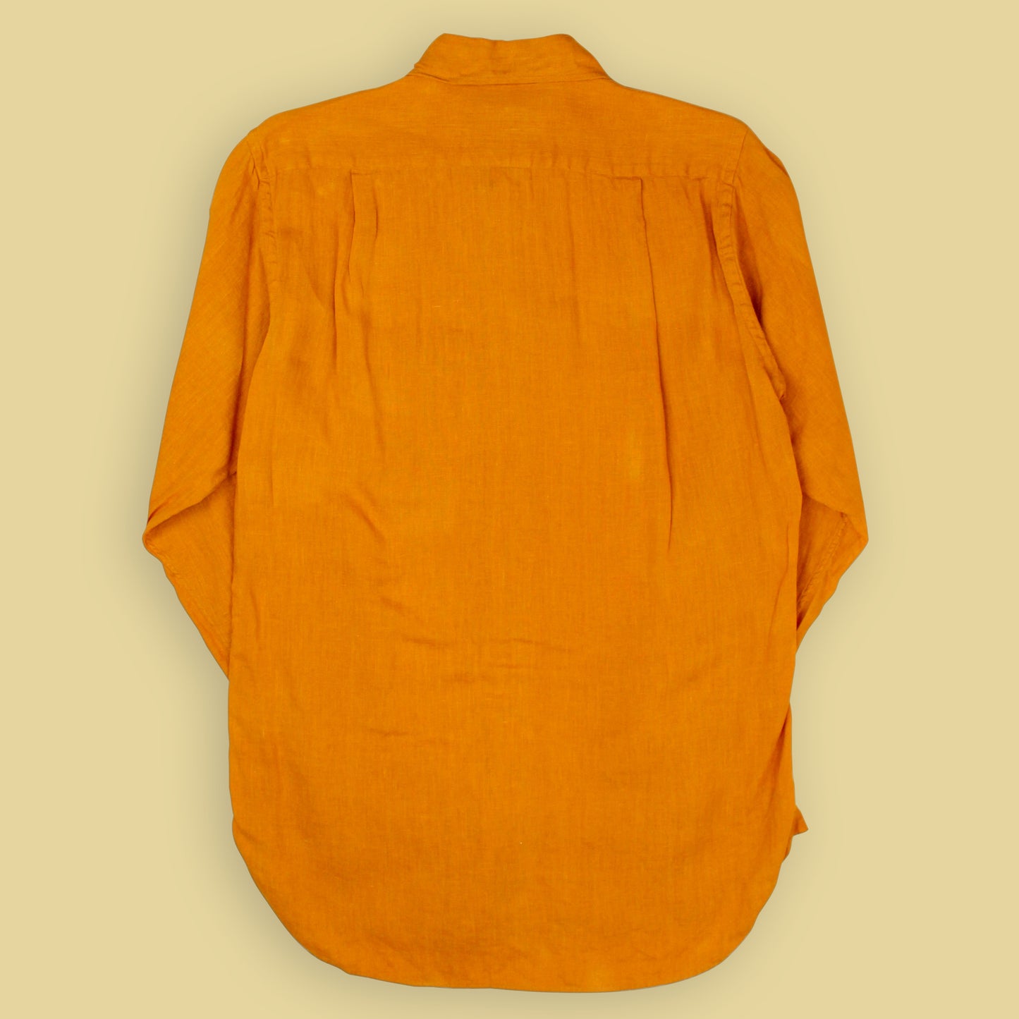 Drake's Linen Spread Collar Button-up Shirt