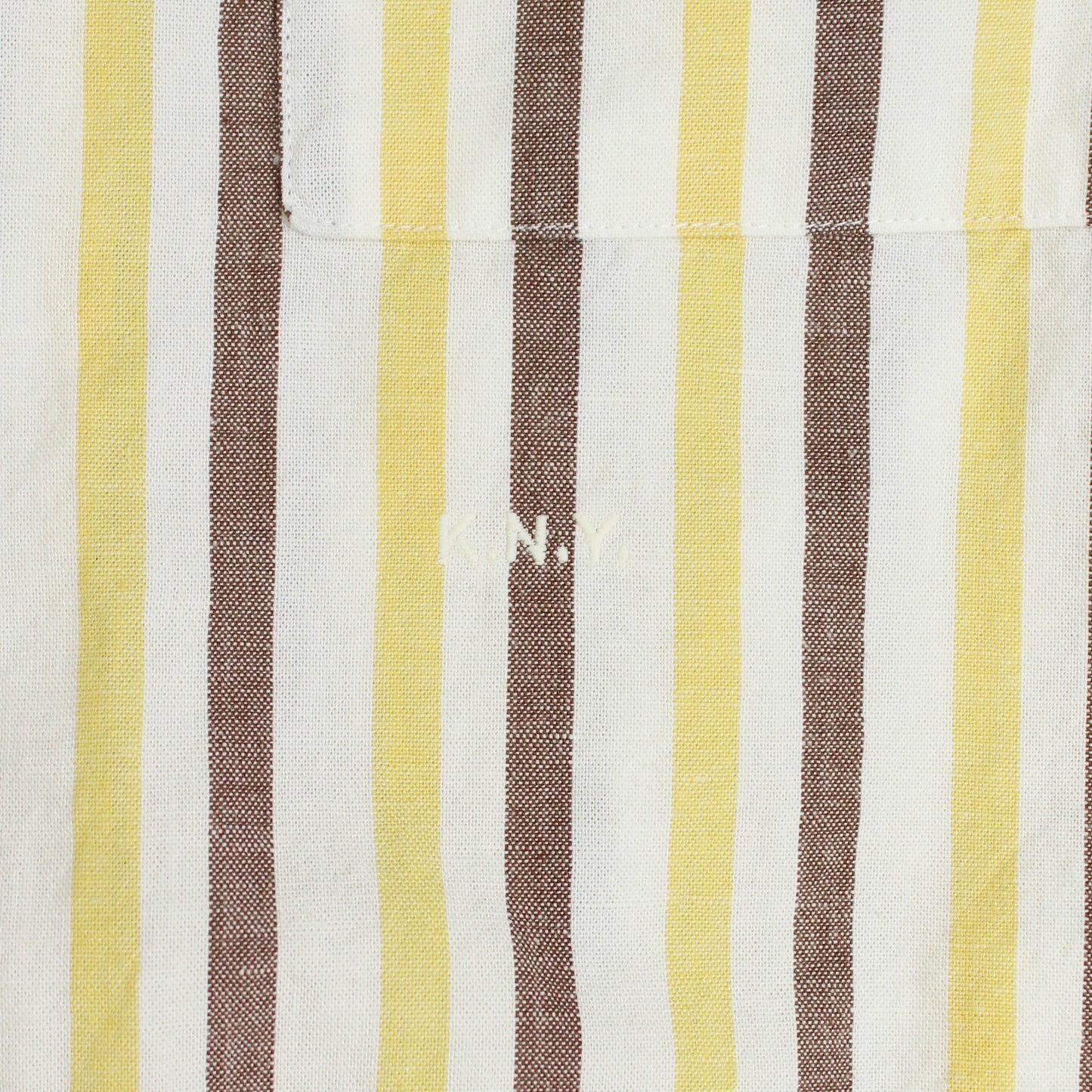 Knickerbocker NYC Striped Cotton Linen Camp Collar Highway Shirt
