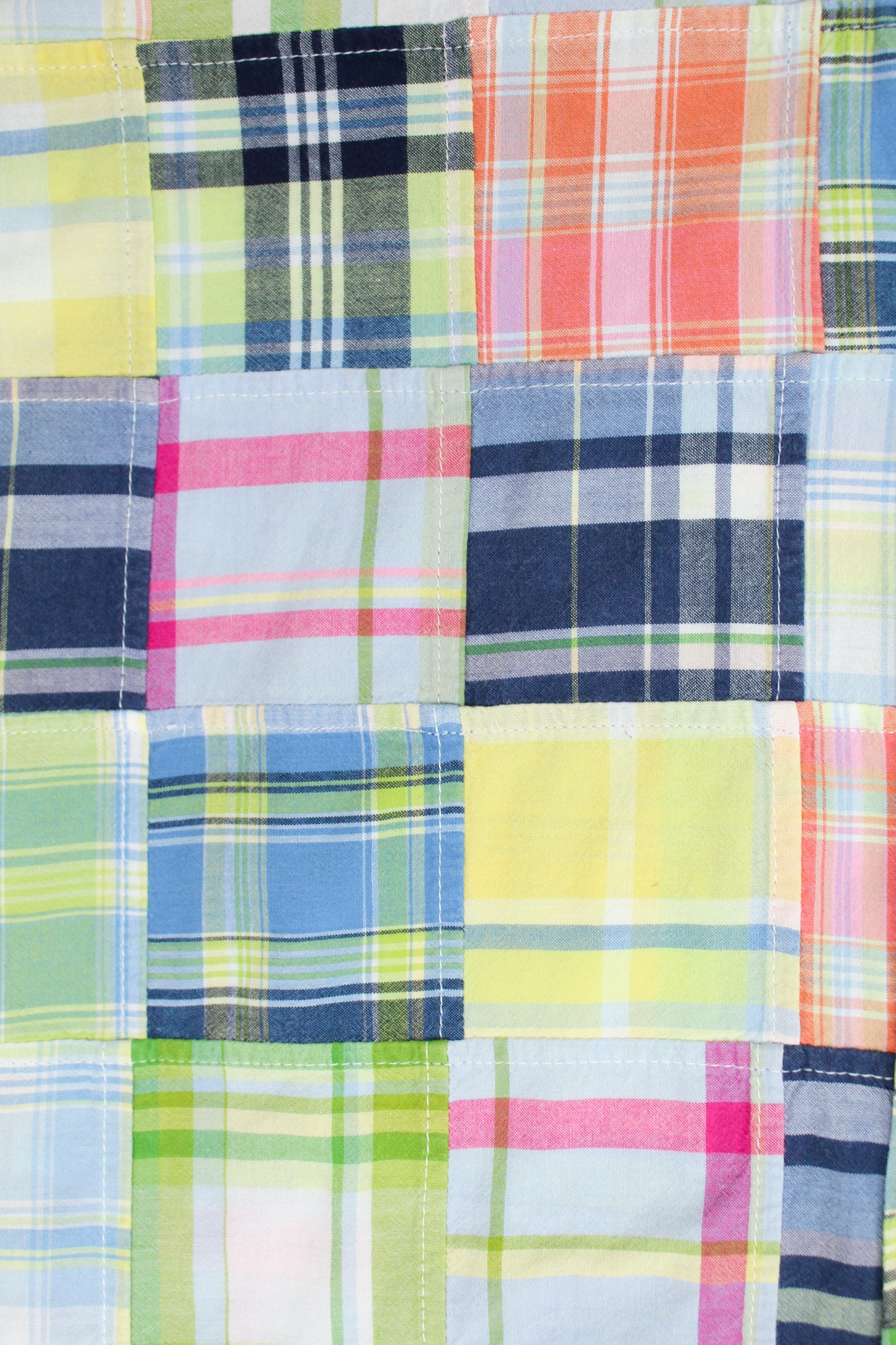 Brooks Brothers Patchwork Madras Short Sleeve Button Down Shirt