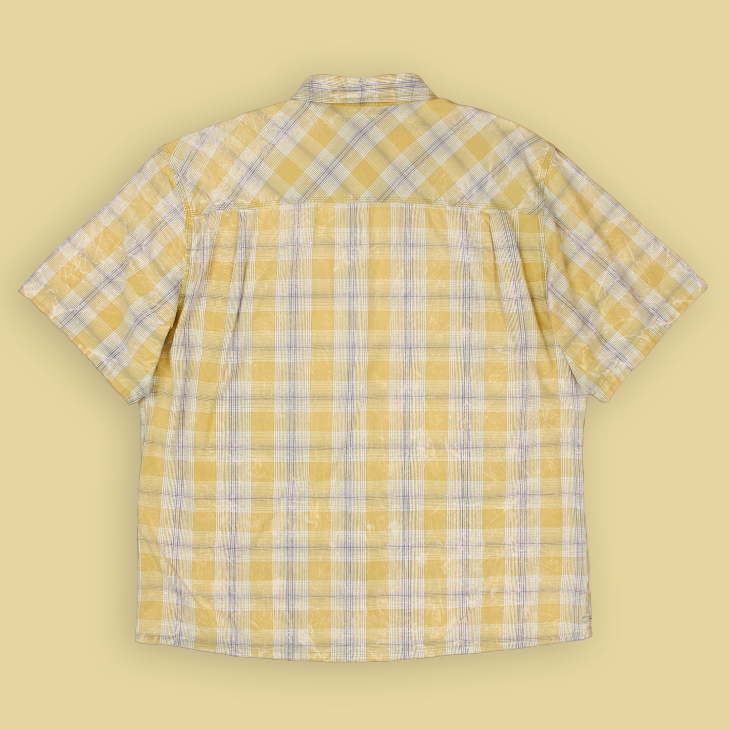 Gramicci Acid Wash Plaid Short Sleeve Button-Up Shirt