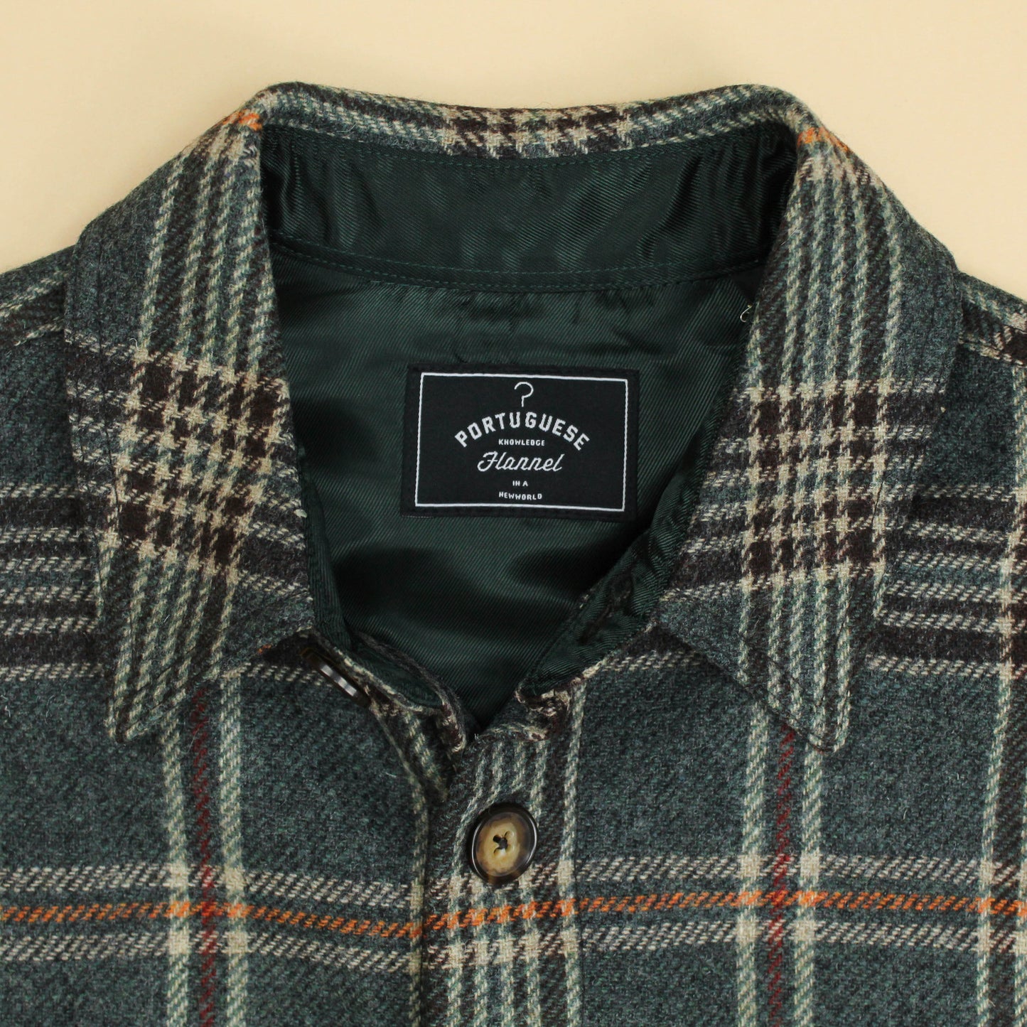 Portuguese Flannel Plaid Wool Flannel Mesc Overshirt