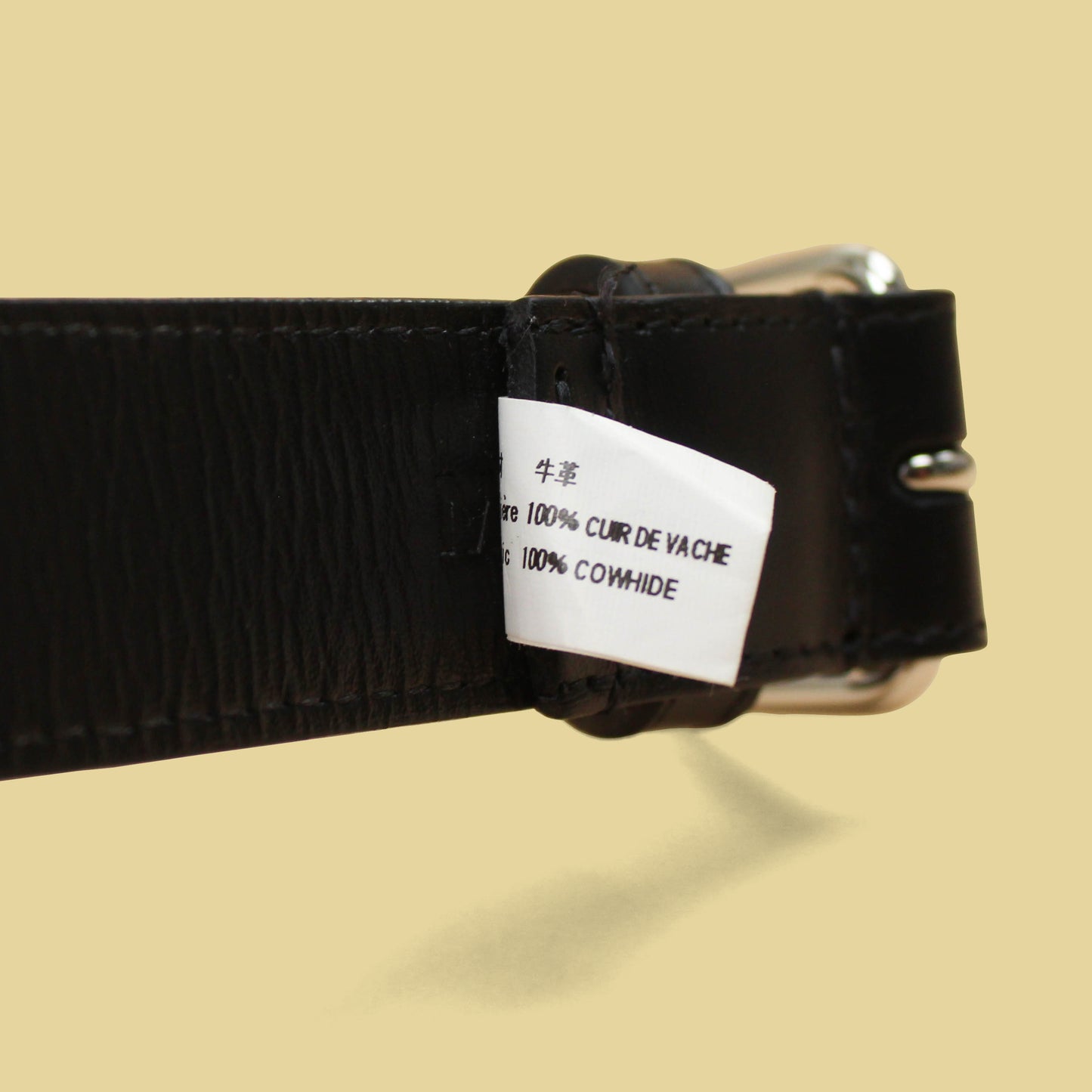 Comme des Garçons Black Leather Belt