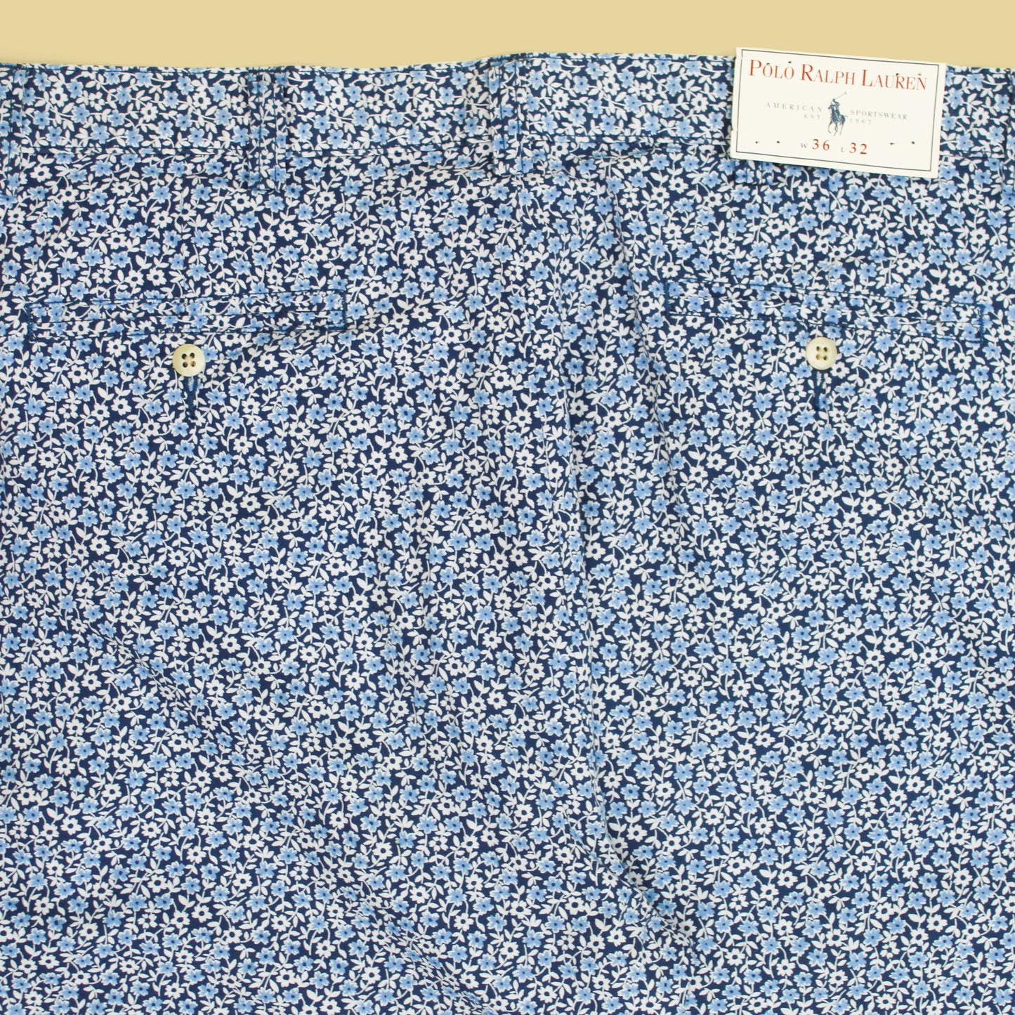 Vintage Polo Ralph Lauren Floral Print Cotton Pants