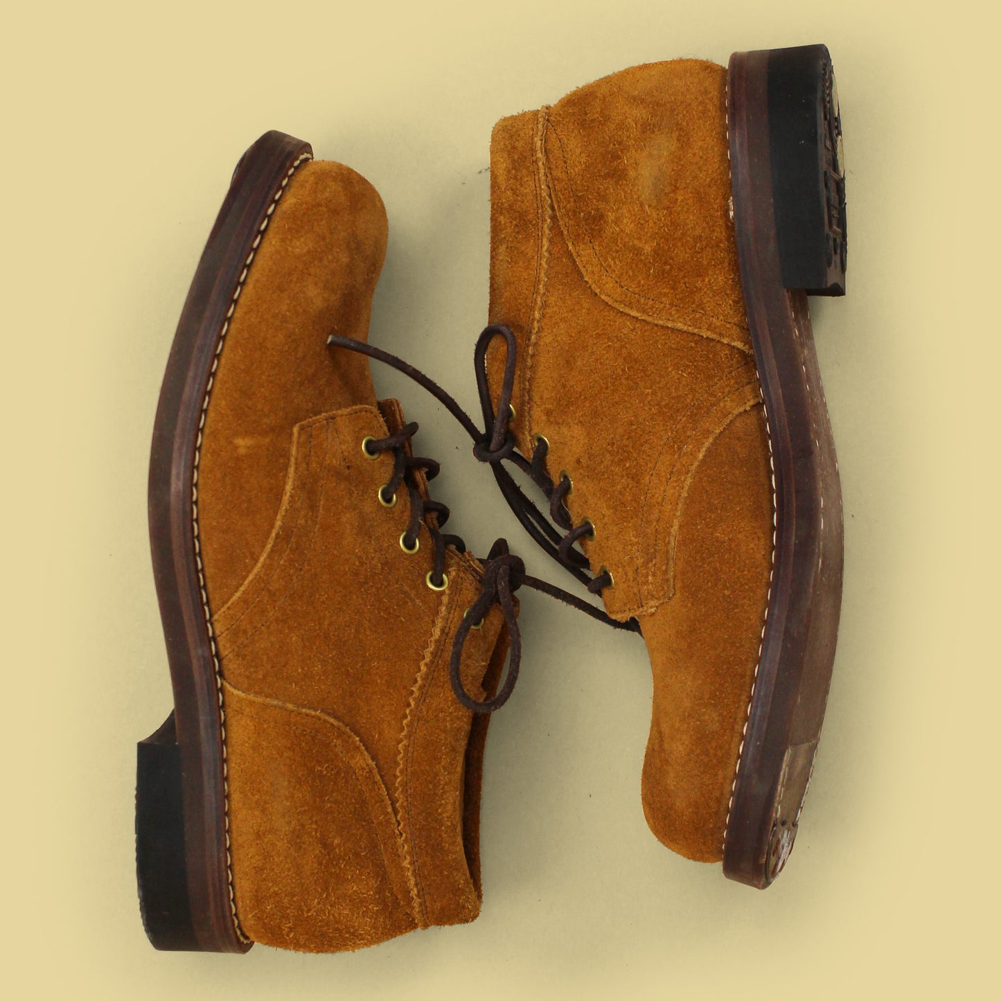 Rolling Dub Trio Tobacco Oiled Suede Coupen Mid-Cut Boots