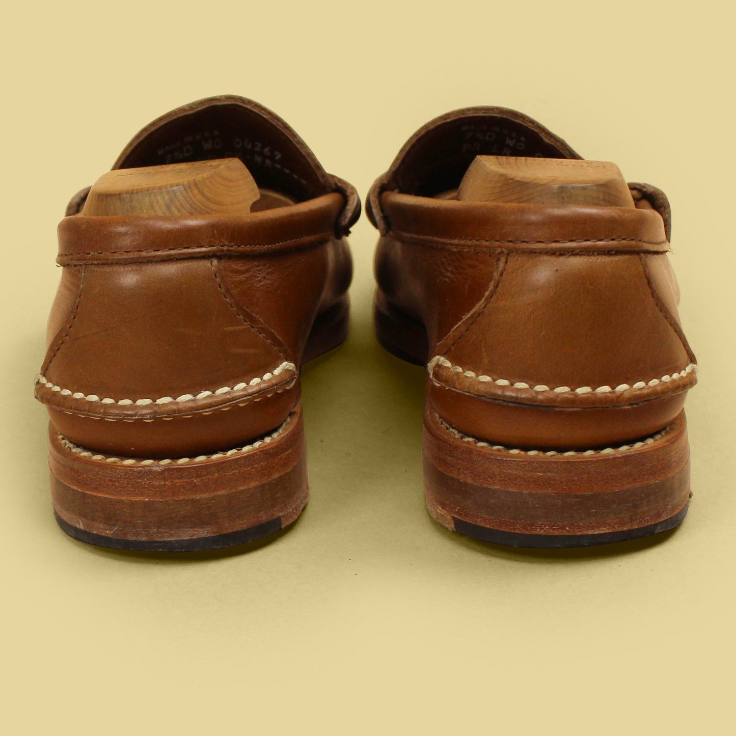 Oak Street Bootmakers Natural Chromexcel Beefroll Penny Loafers