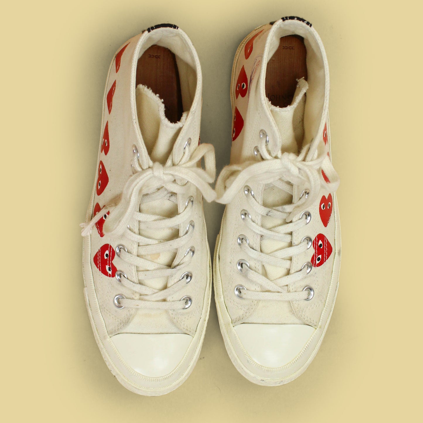 Comme des Garçons Play x Converse Canvas Hi-Top Chuck Taylor Sneakers
