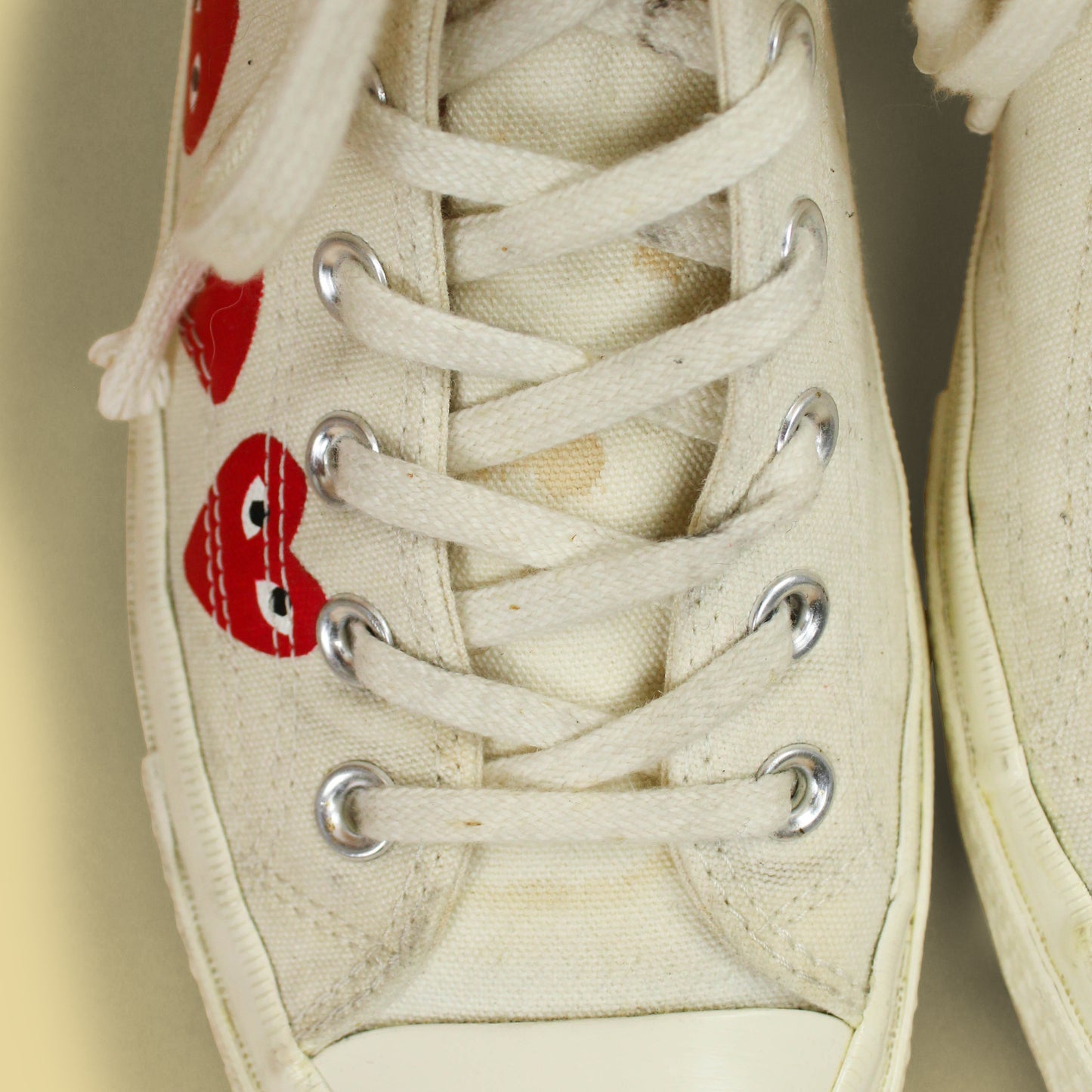 Comme des Garçons Play x Converse Canvas Hi-Top Chuck Taylor Sneakers