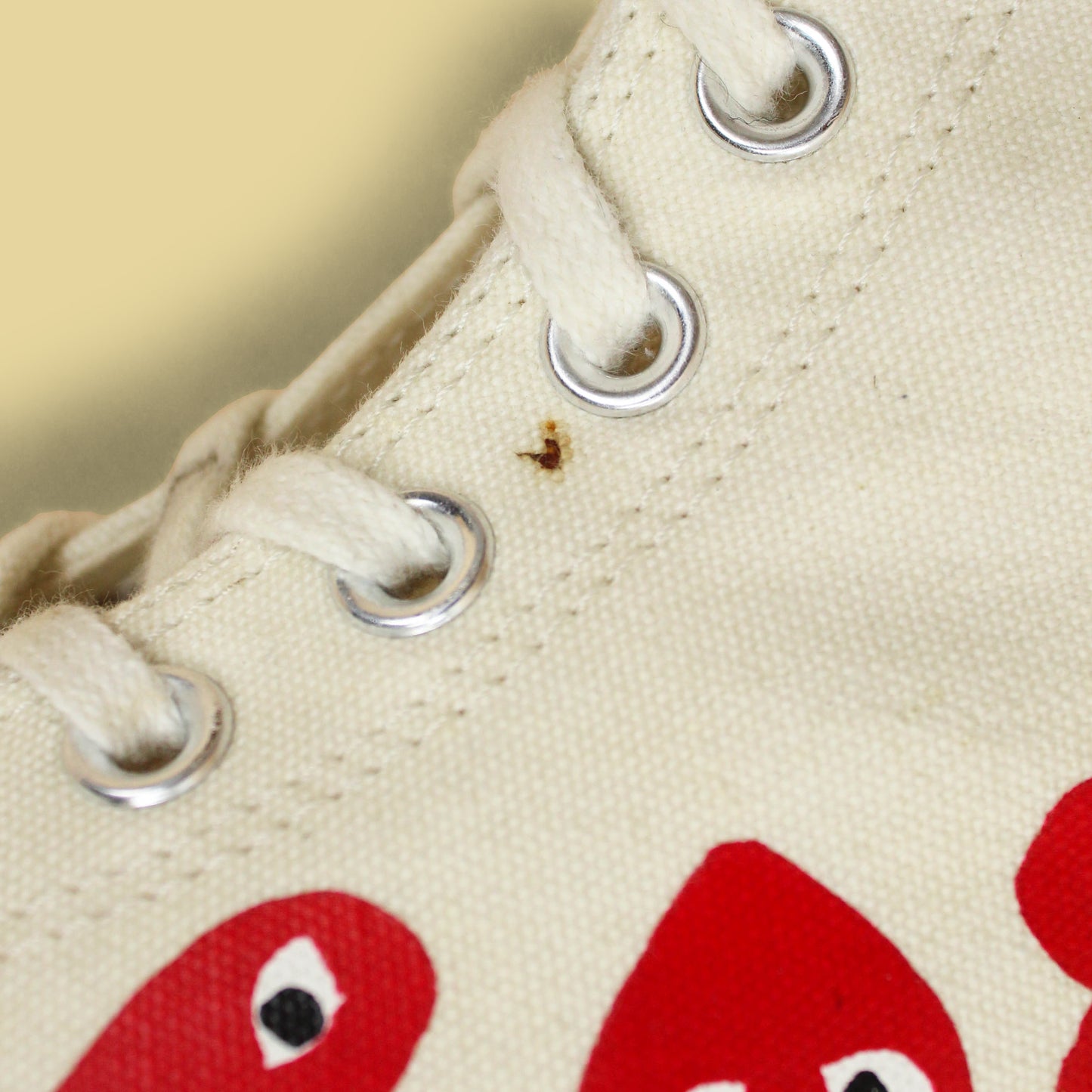 Comme des Garçons Play x Converse Canvas Hi-Top Chuck Taylor Sneakers