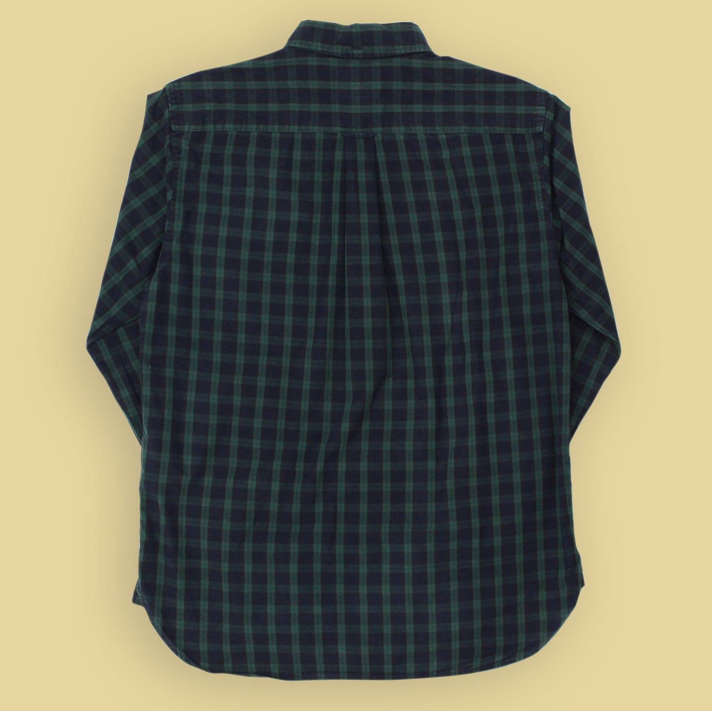 Beams Plus Blackwatch Plaid Cotton Button Down Popover Shirt